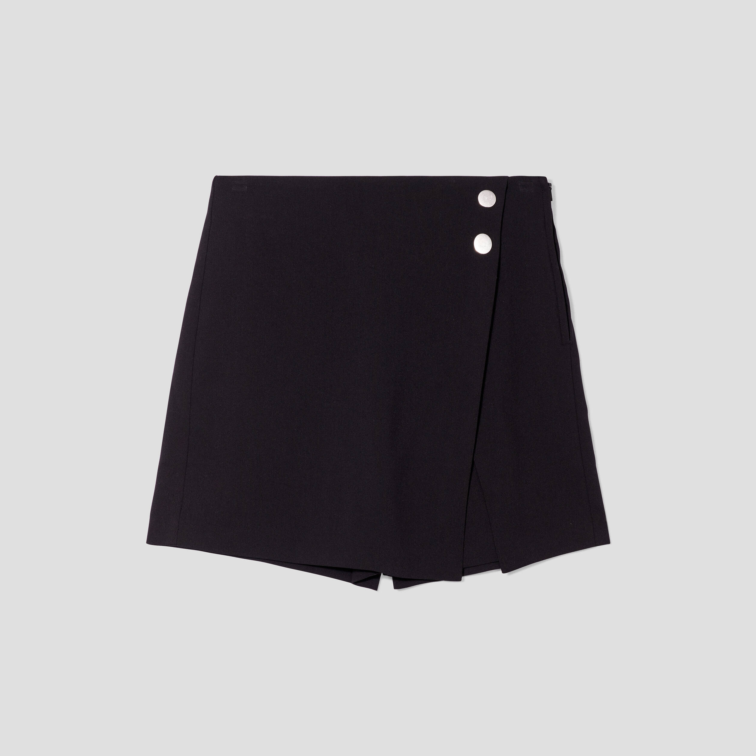 jupe short evasee noir femme Jupe-short évasée noir femme
