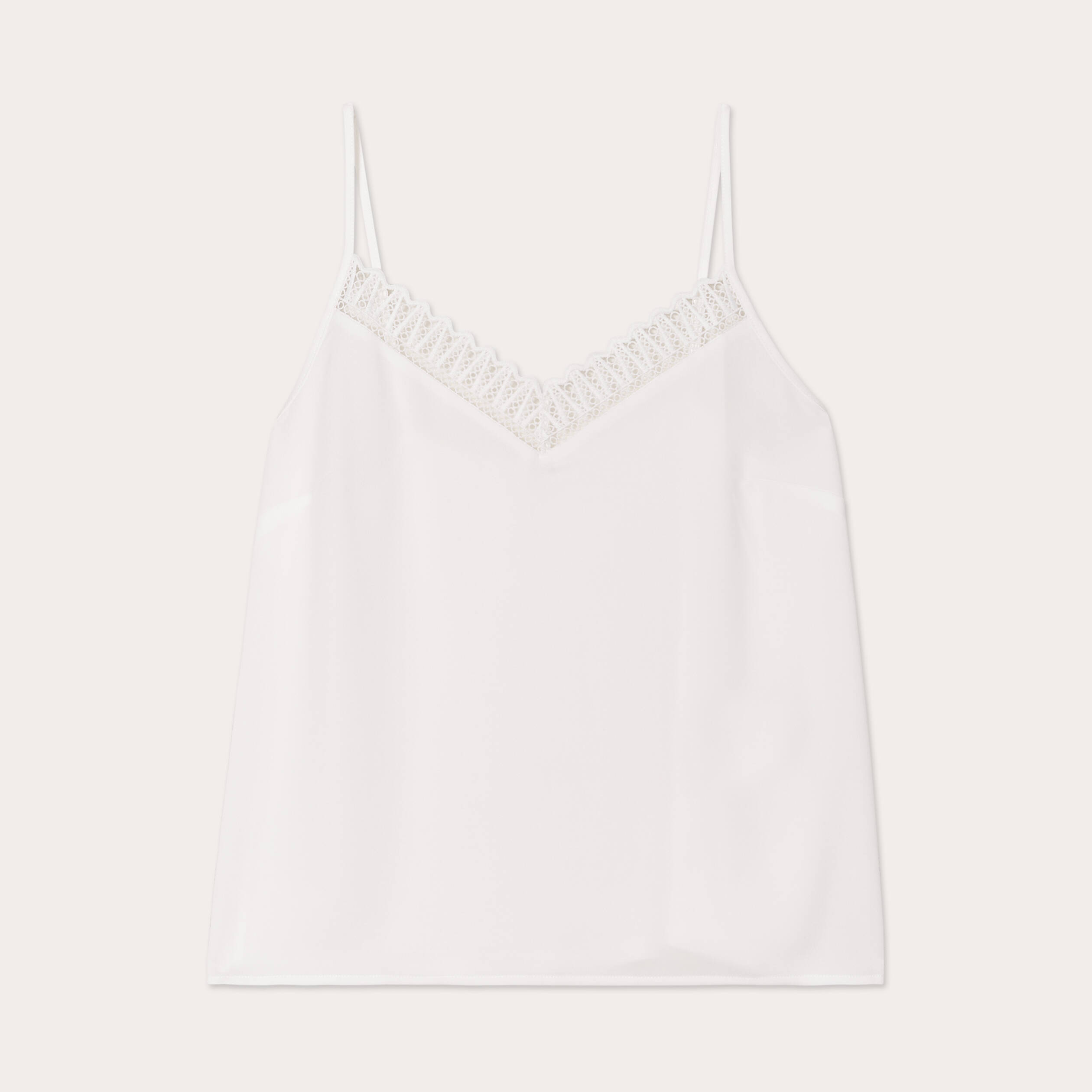 debardeur bretelles fines ecru femme Débardeur bretelles fines ecru femme