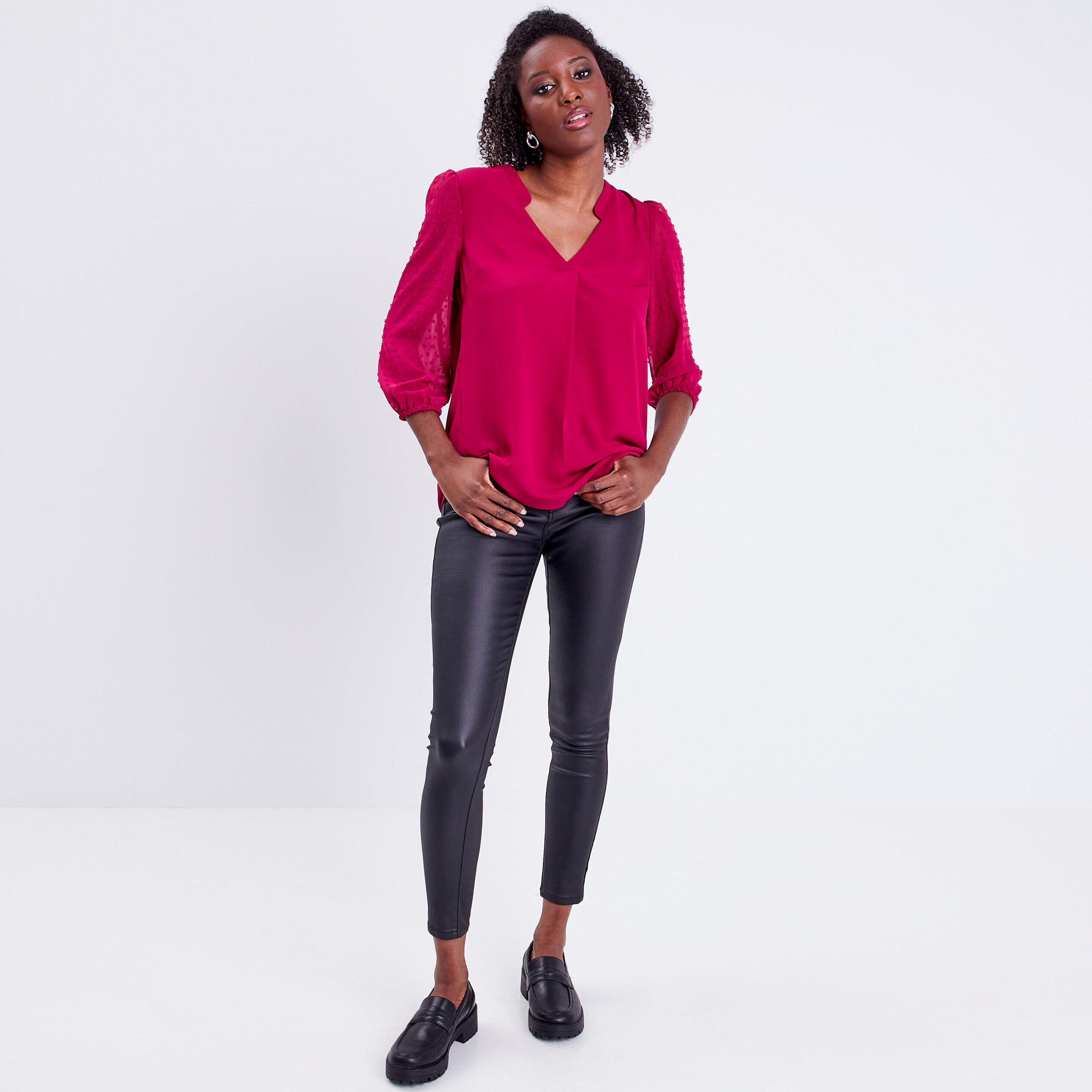 Chemisier Cache Coeur Satin Cache Cache Chemisier Femme Noir