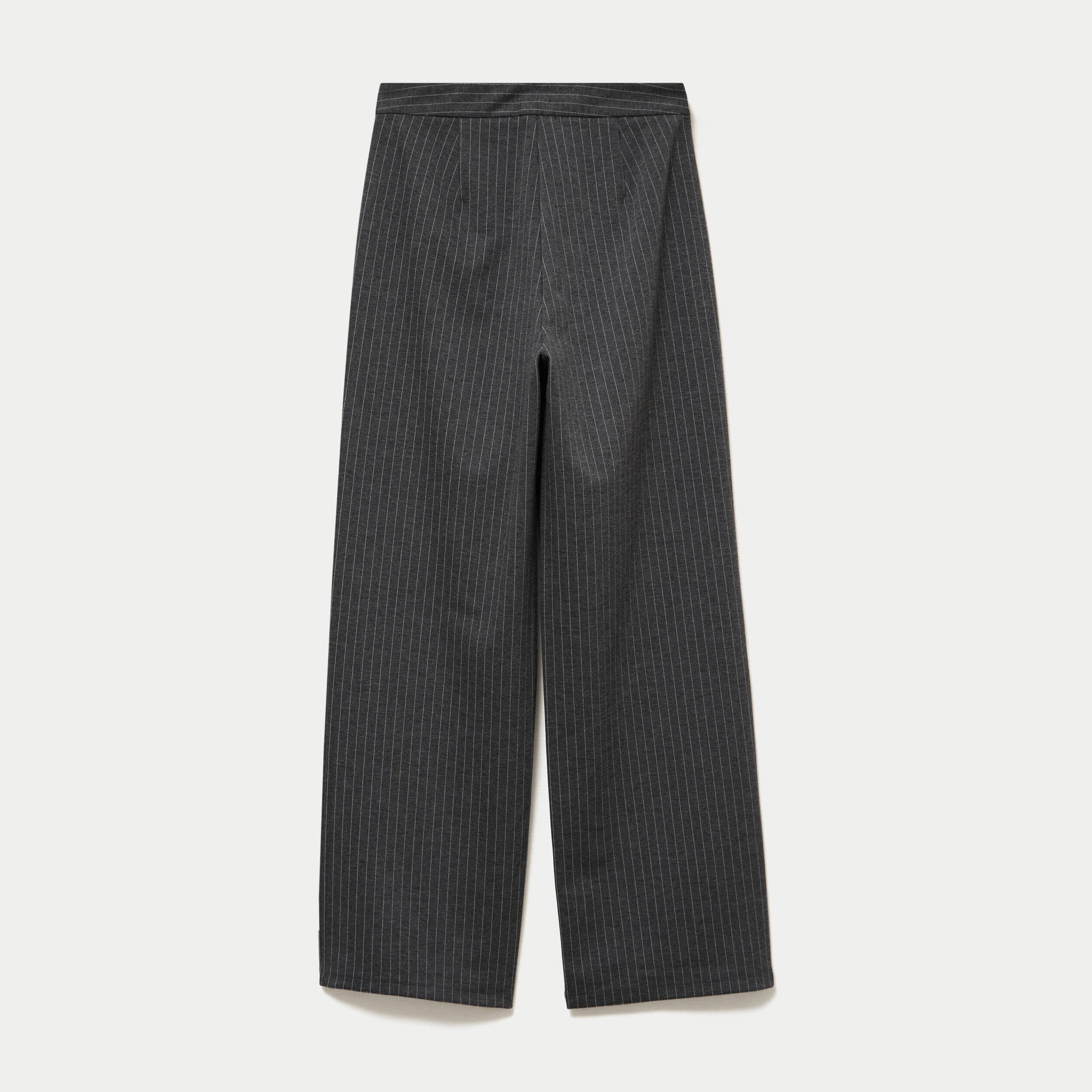 Pantalon bootcut taille haute gris fonc&eacute; femme