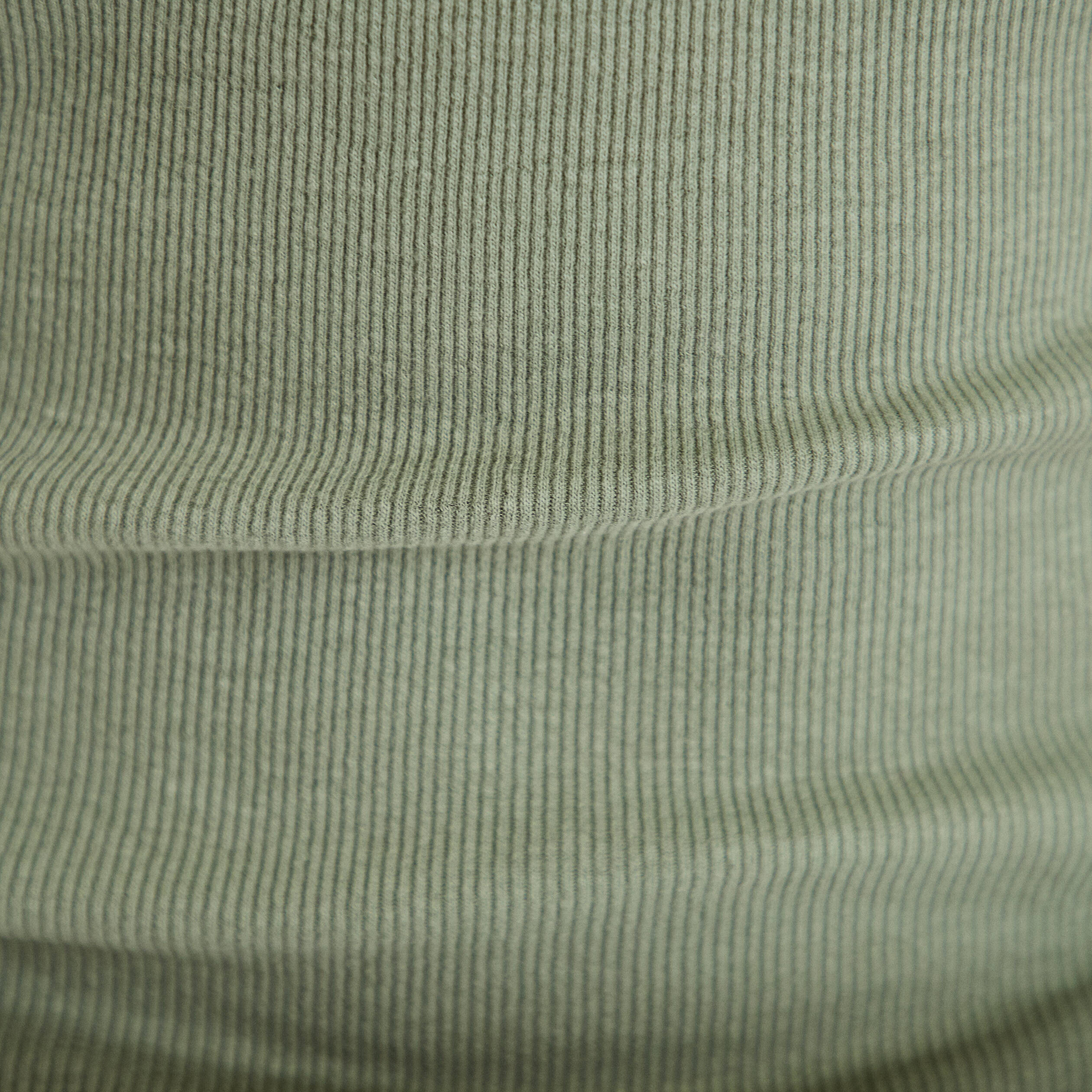D&eacute;bardeur c&ocirc;tel&eacute; col rond vert kaki femme