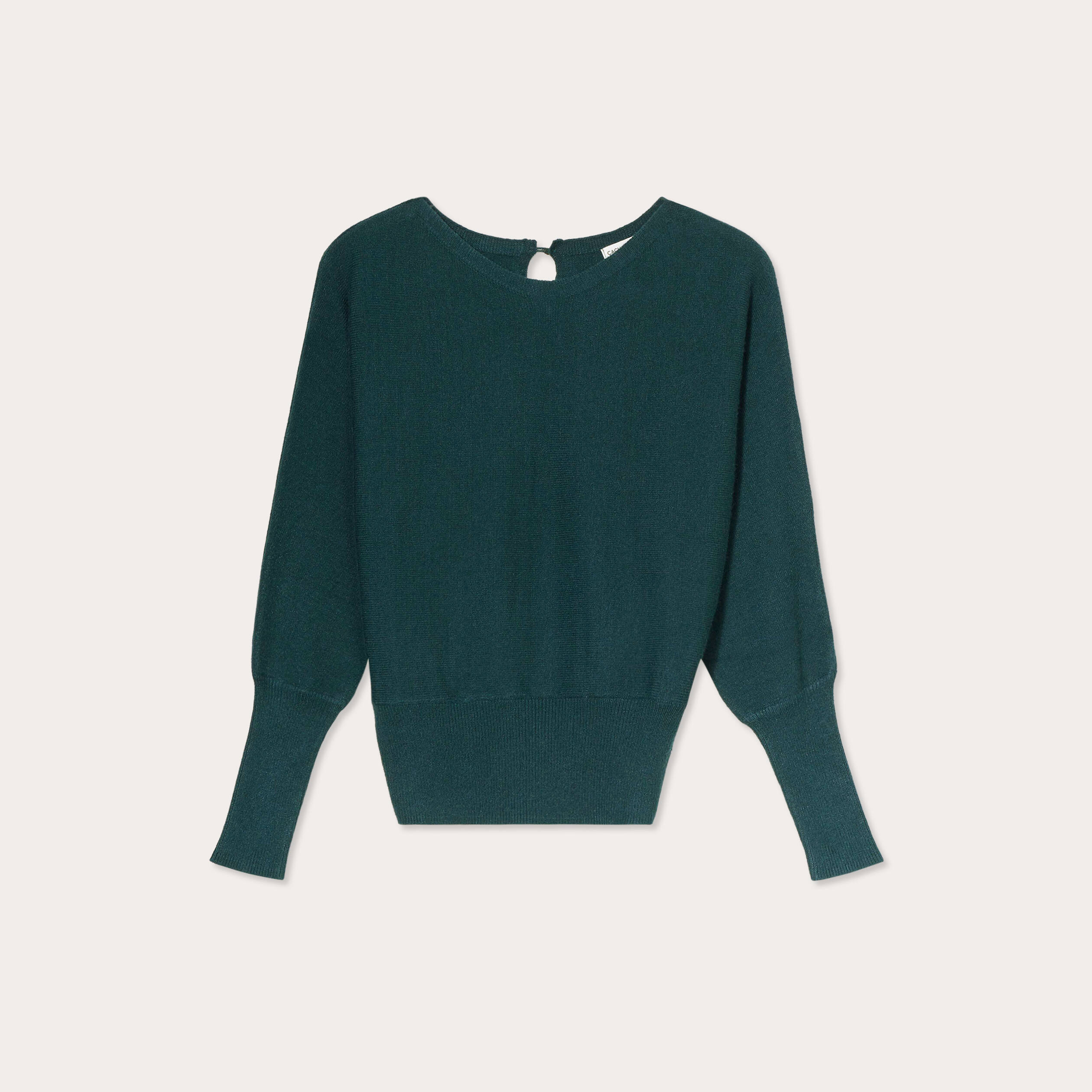 pull manches chauves souris vert fonce femme Pull manches chauves-souris vert foncé femme