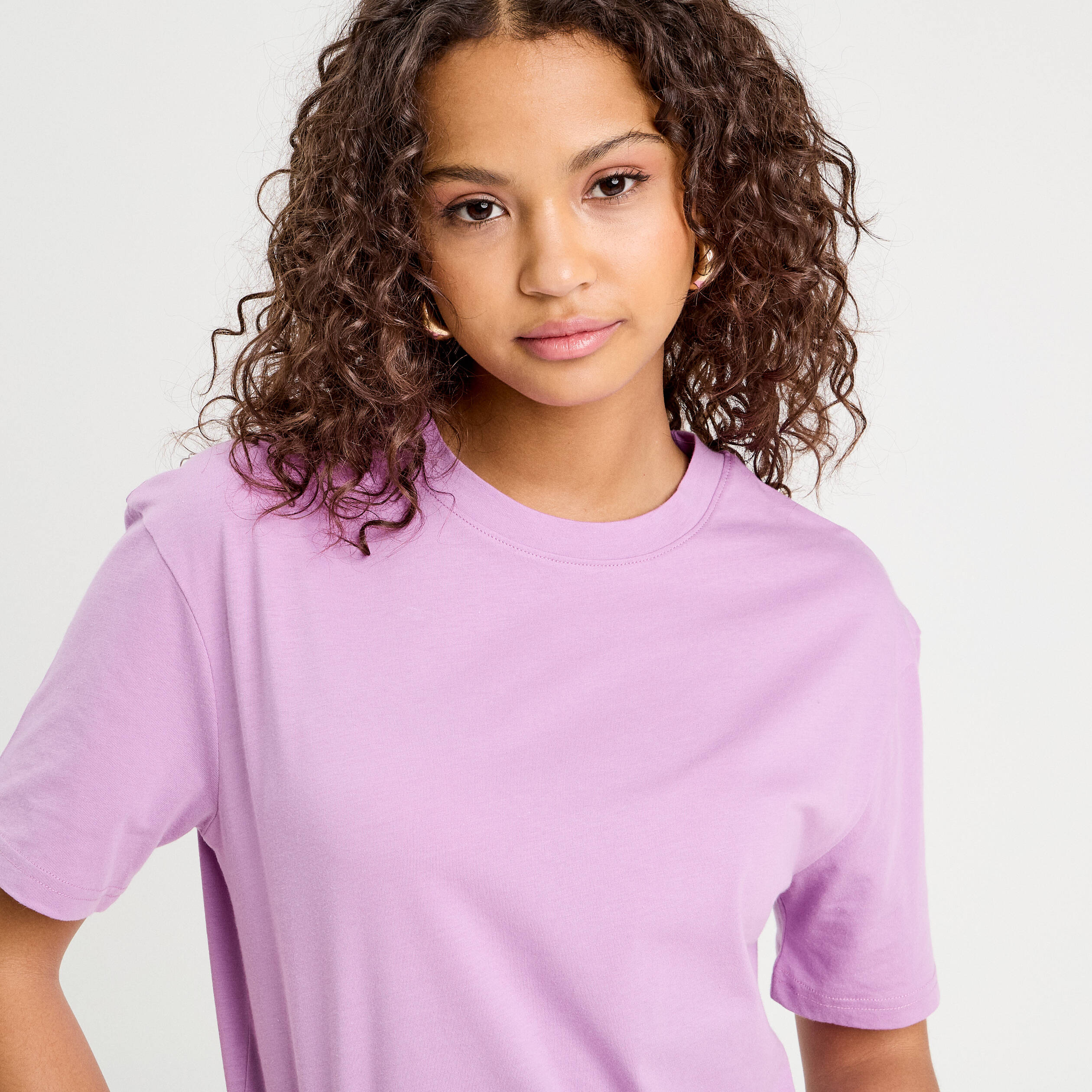 T-shirt manches courtes violet femme