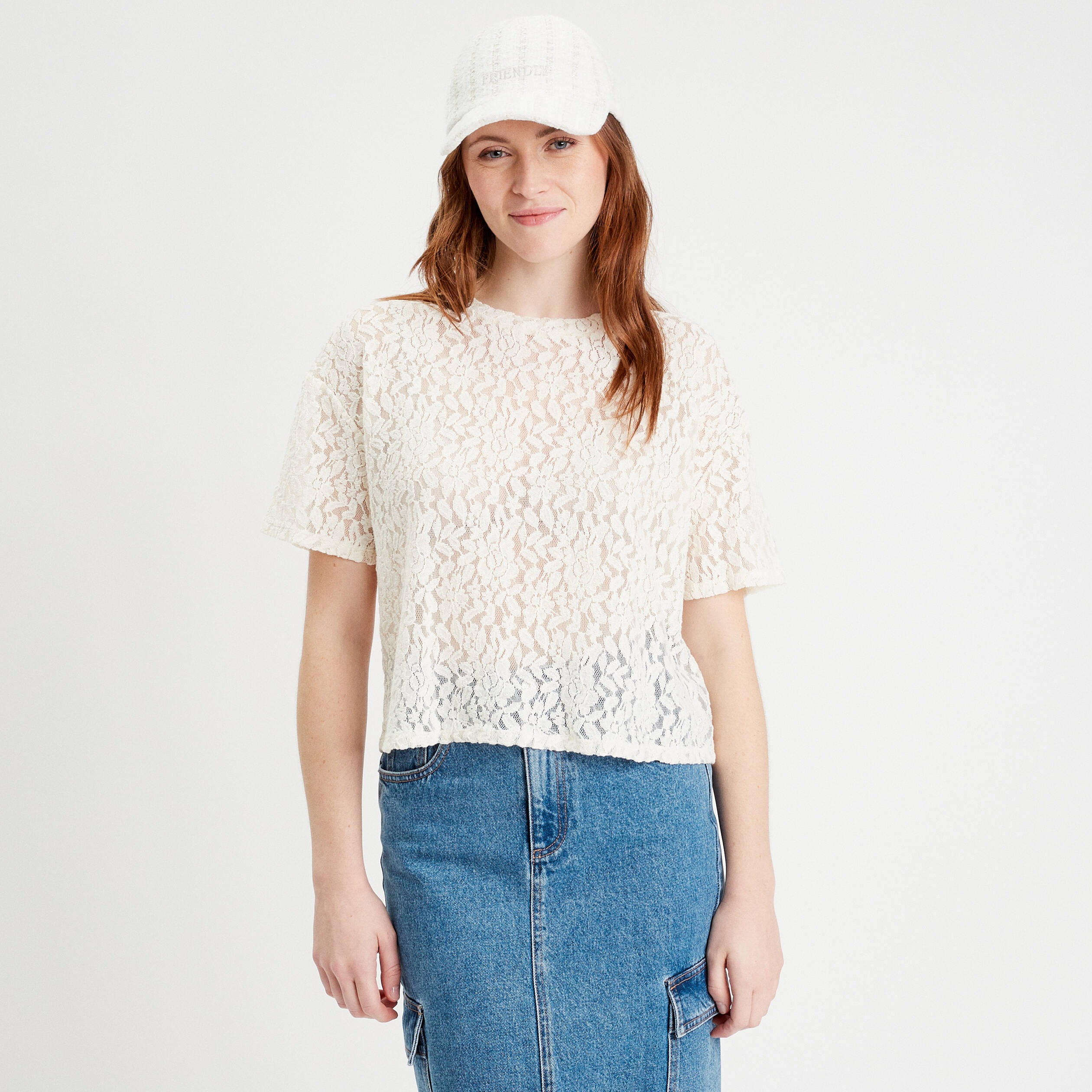 T shirt dentelle hotsell