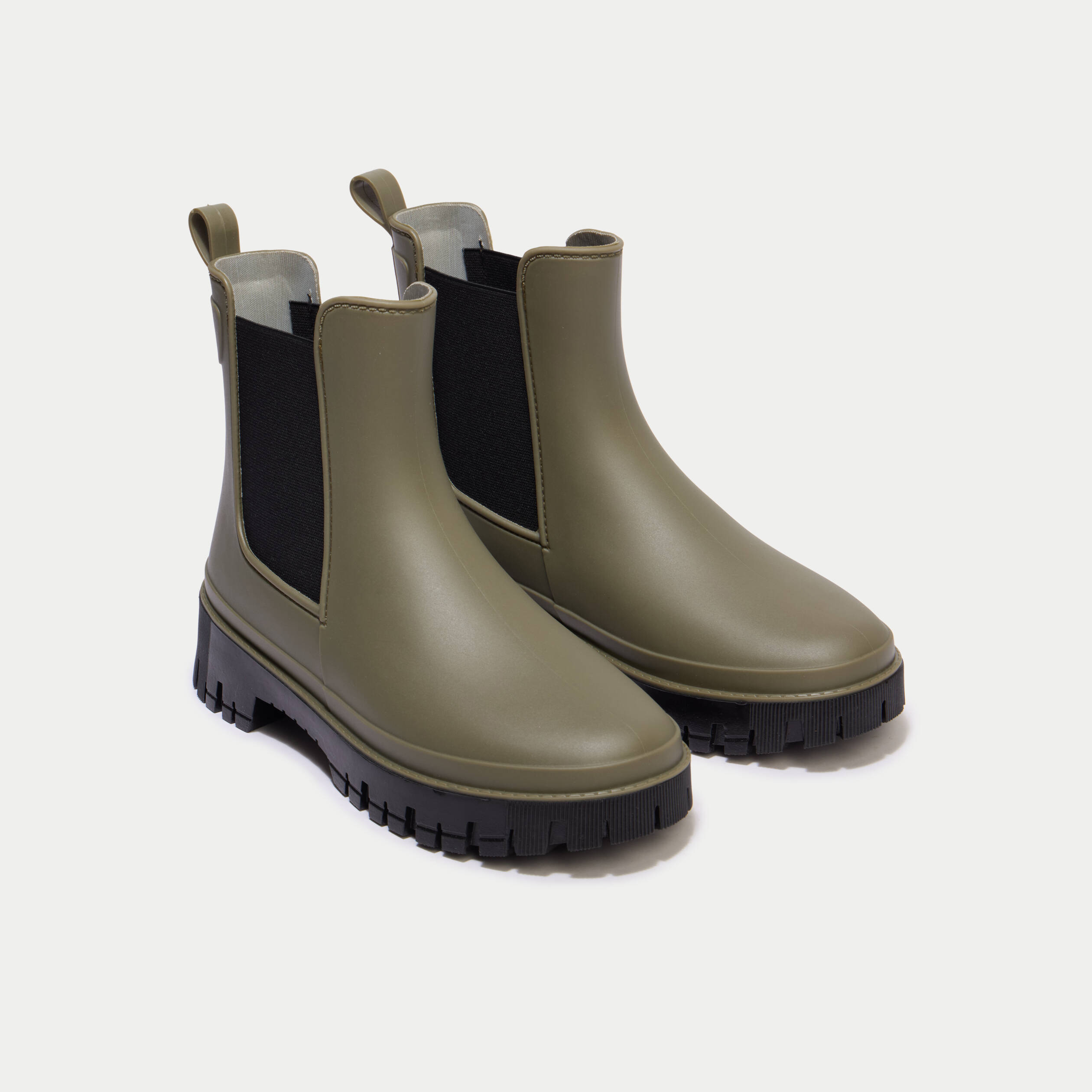 Bottes vert kaki femme