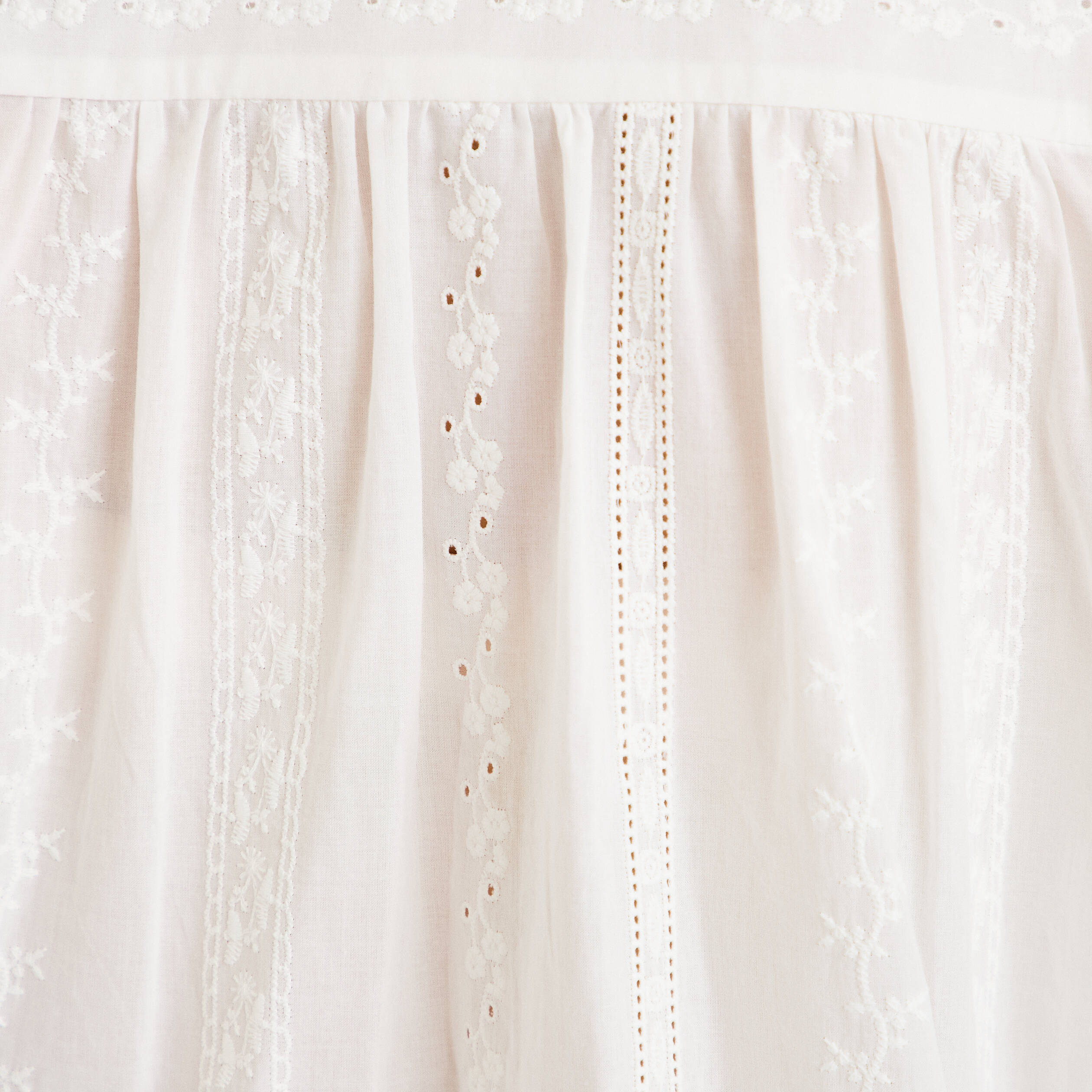 Chemise droite col classique manches 3/4 ecru femme