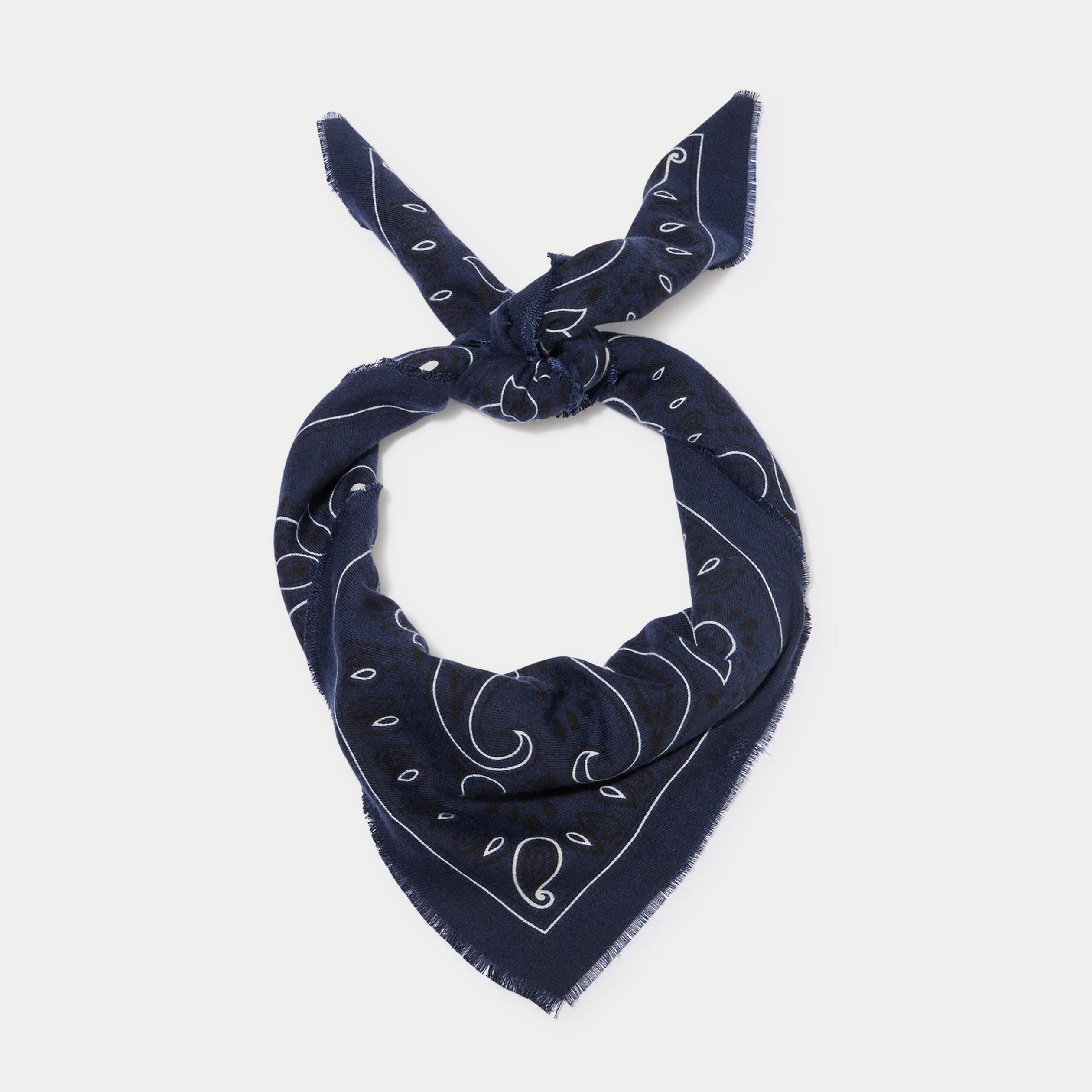 Foulard bleu electrique femme