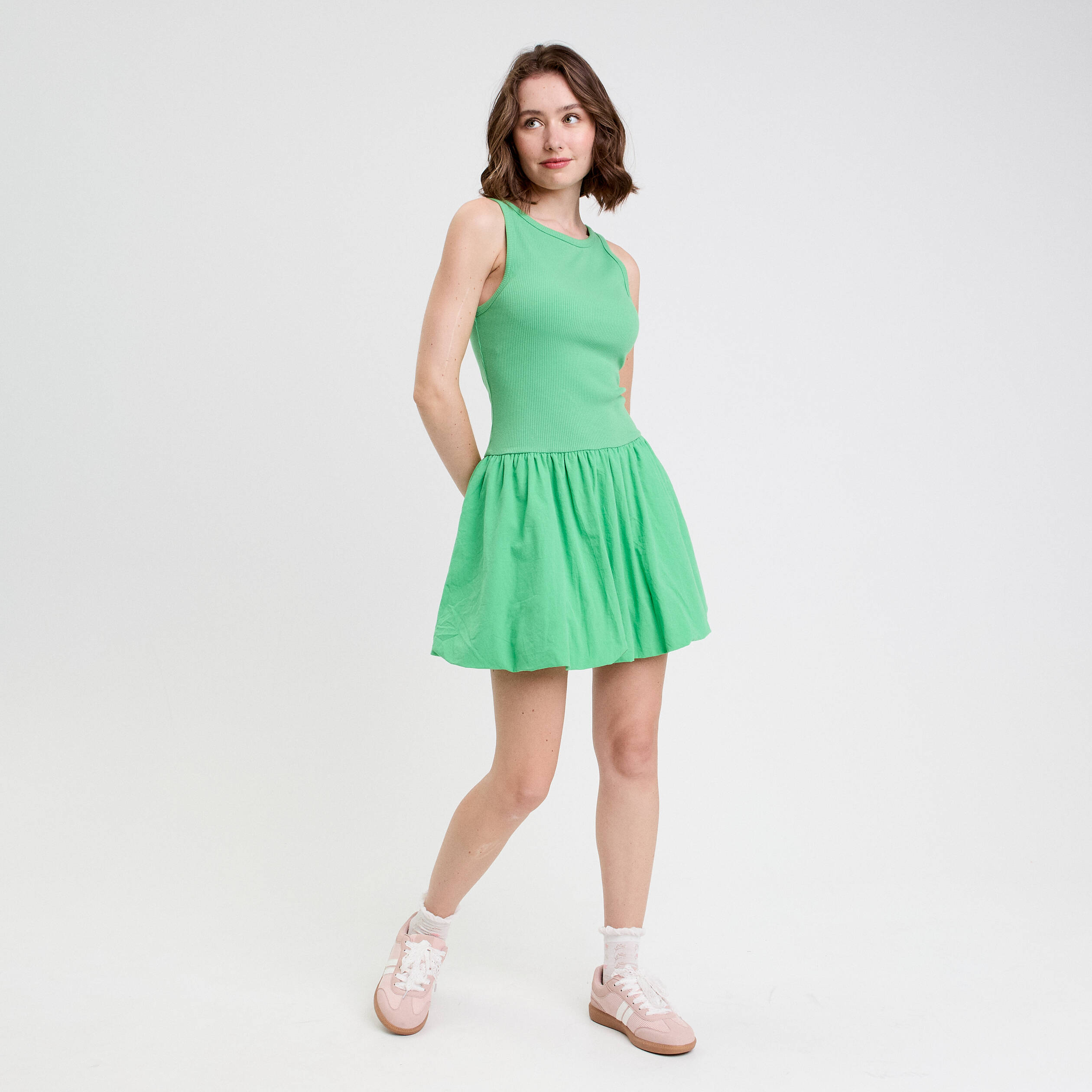 robe boule 2 en 1 vert femme Robe boule 2 en 1 vert femme