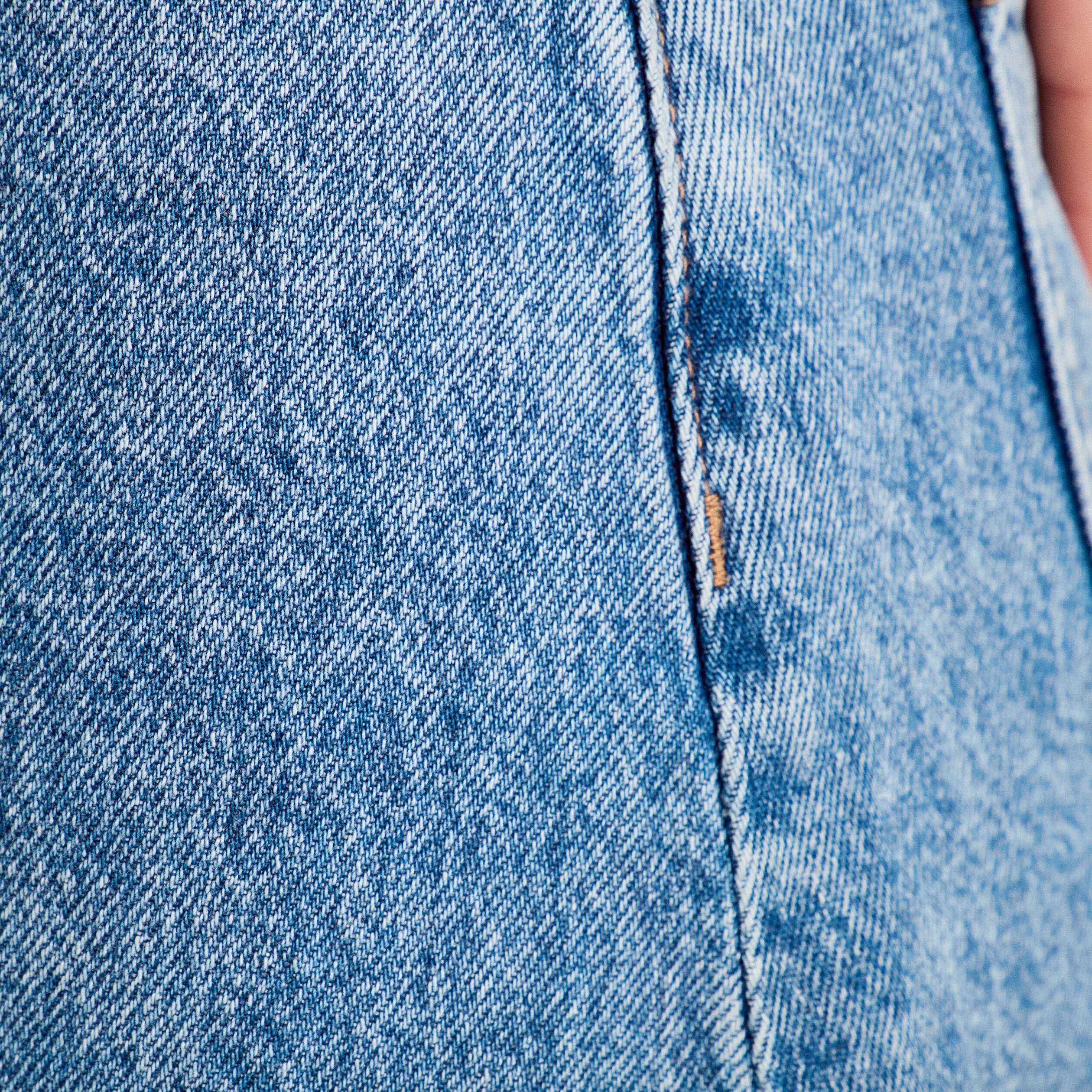jupe longue trapeze en jean denim double stone femme Jupe longue trapèze en jean denim double stone femme
