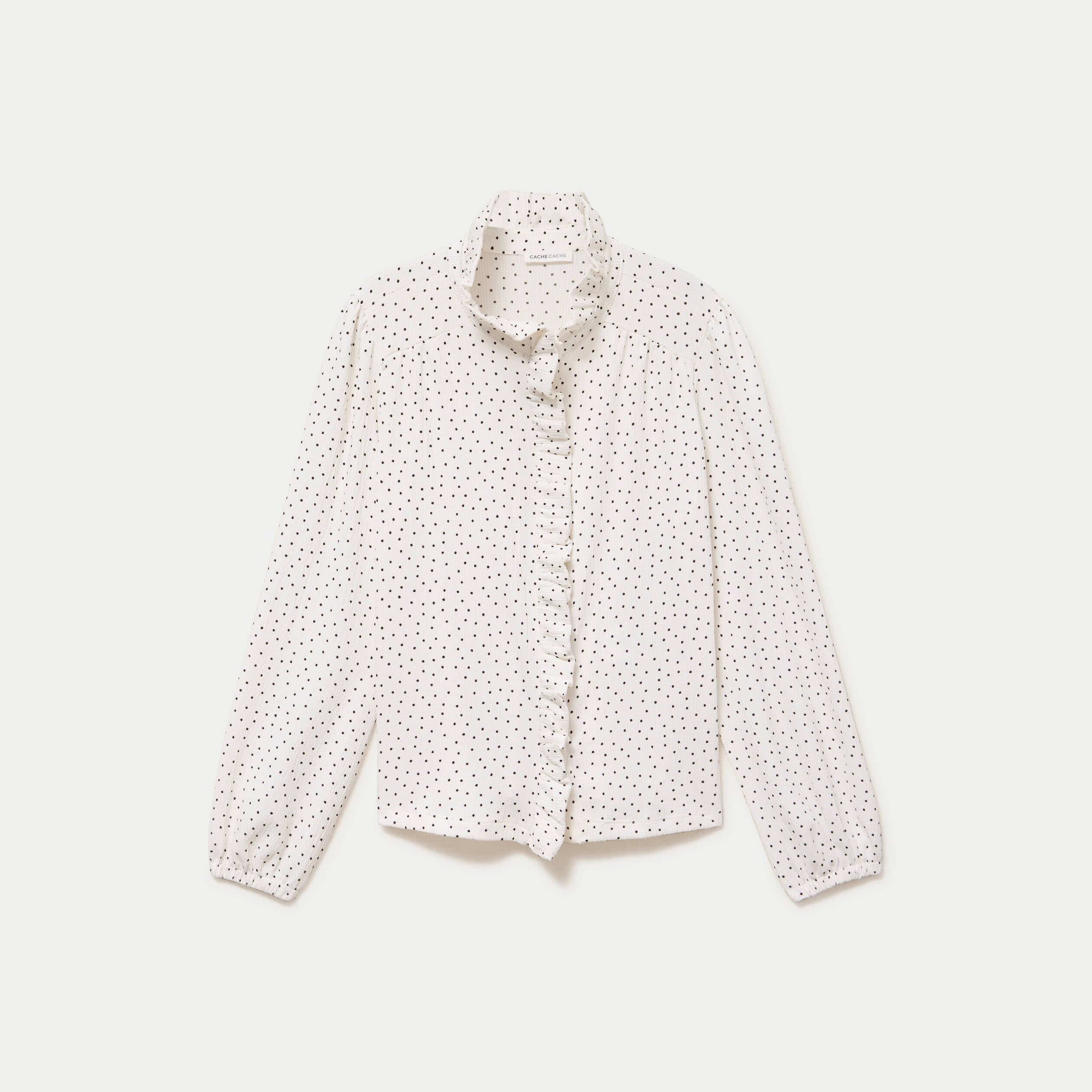 Blouse manches longues blanc femme