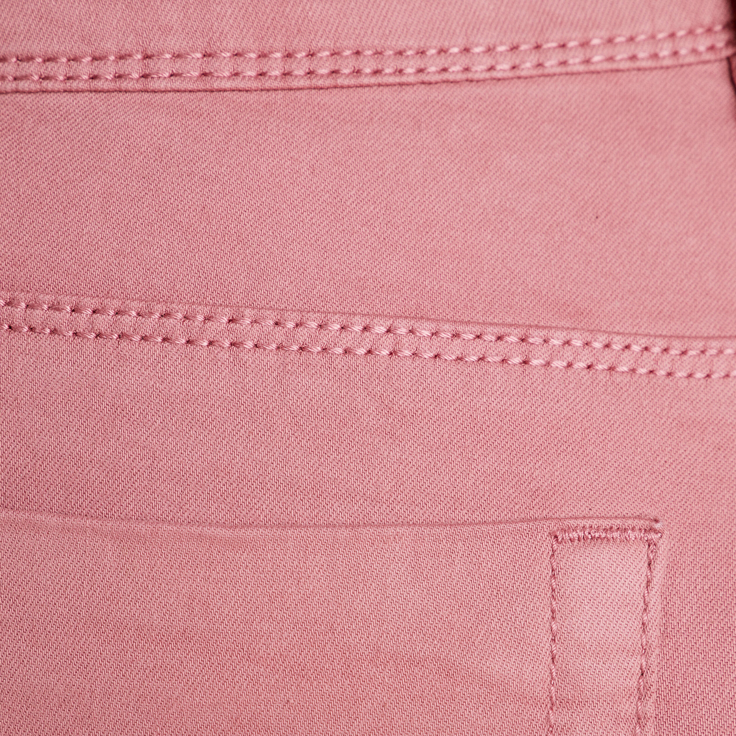 Jeans slim 5 poches vieux rose femme
