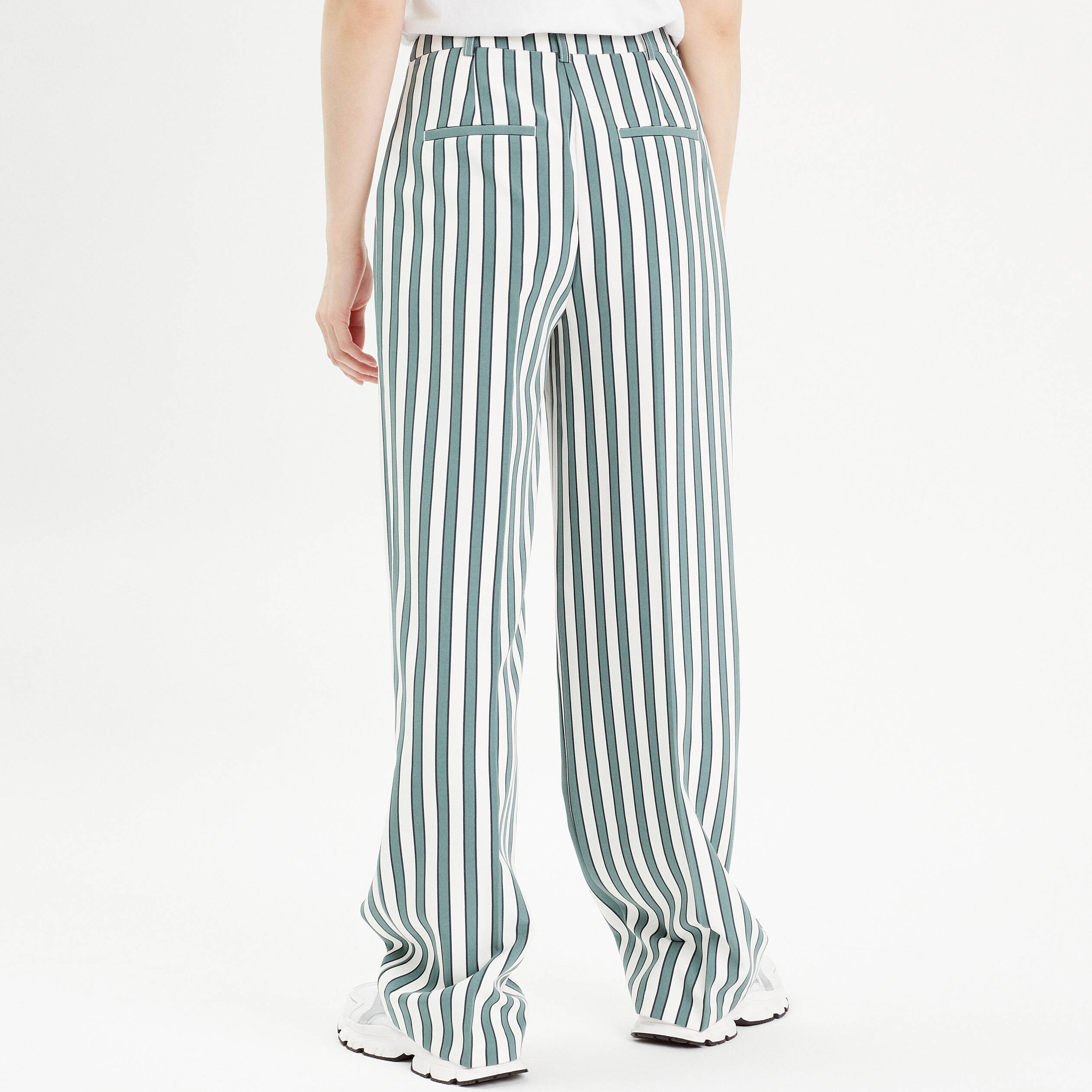 pantalon large tailleur blanc femme Pantalon large tailleur blanc femme