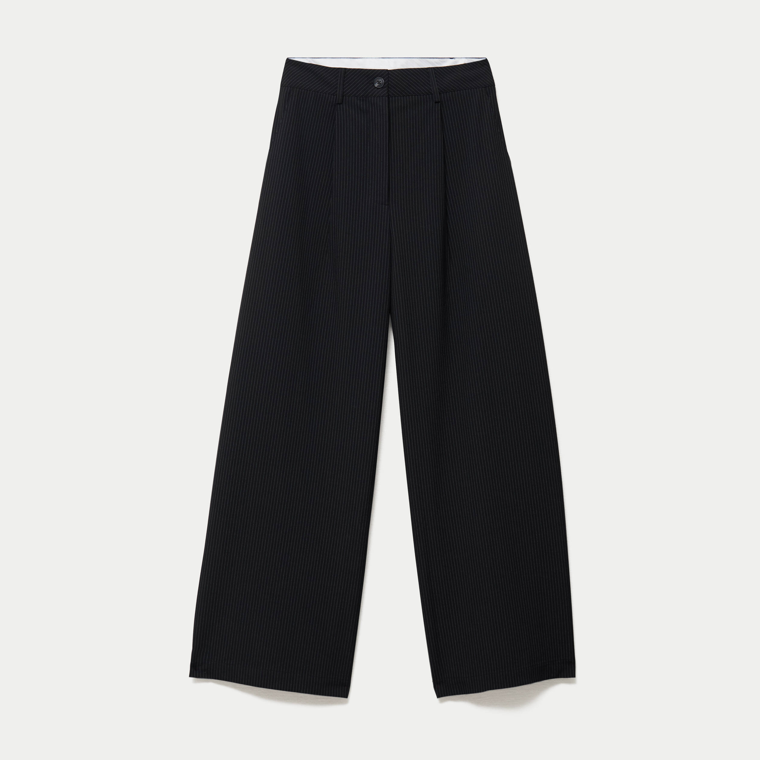 Pantalon barrel taille standard noir femme