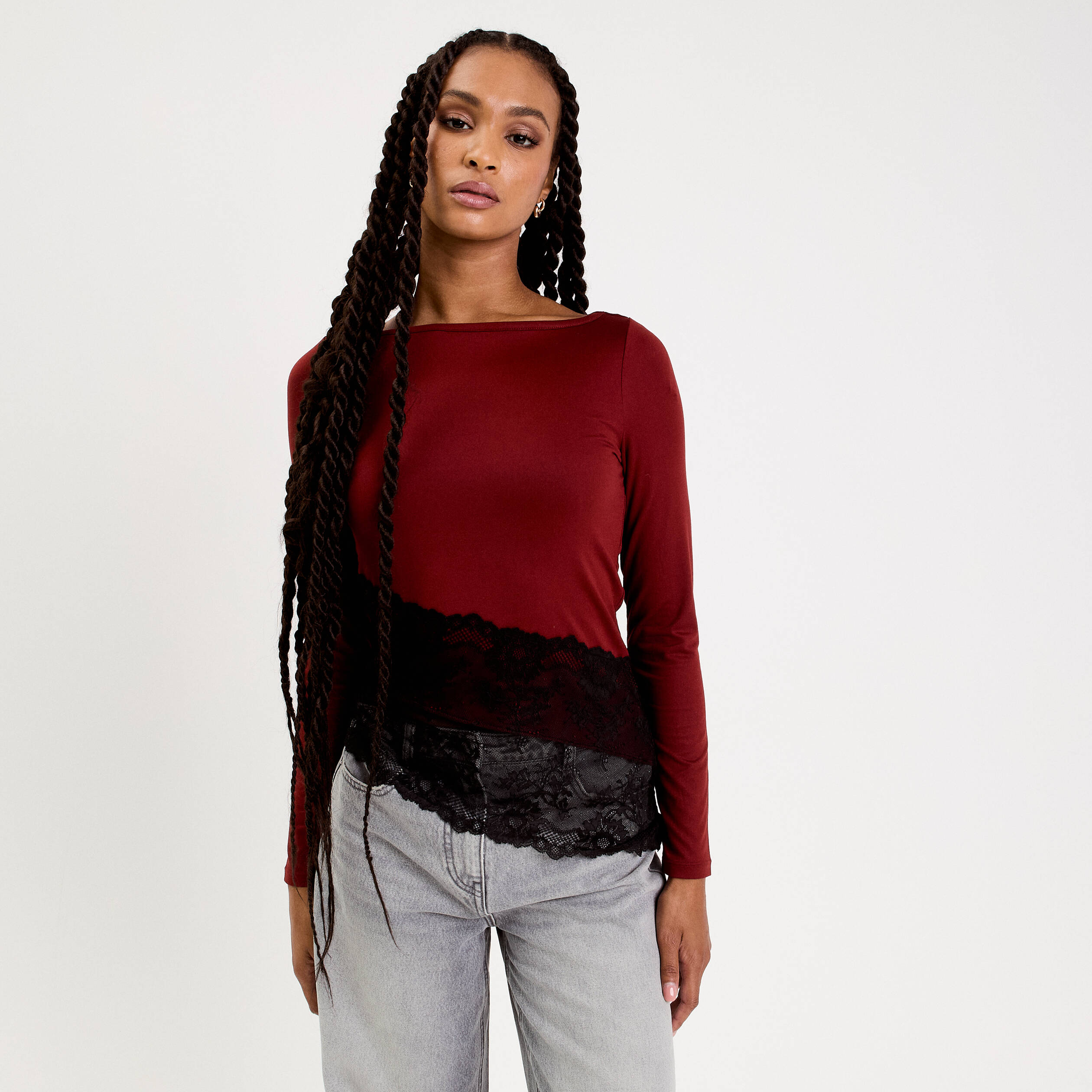 Sous-couche Manches Longues Femme Shires Aubrion Team - Rouille, Taille Au Choix