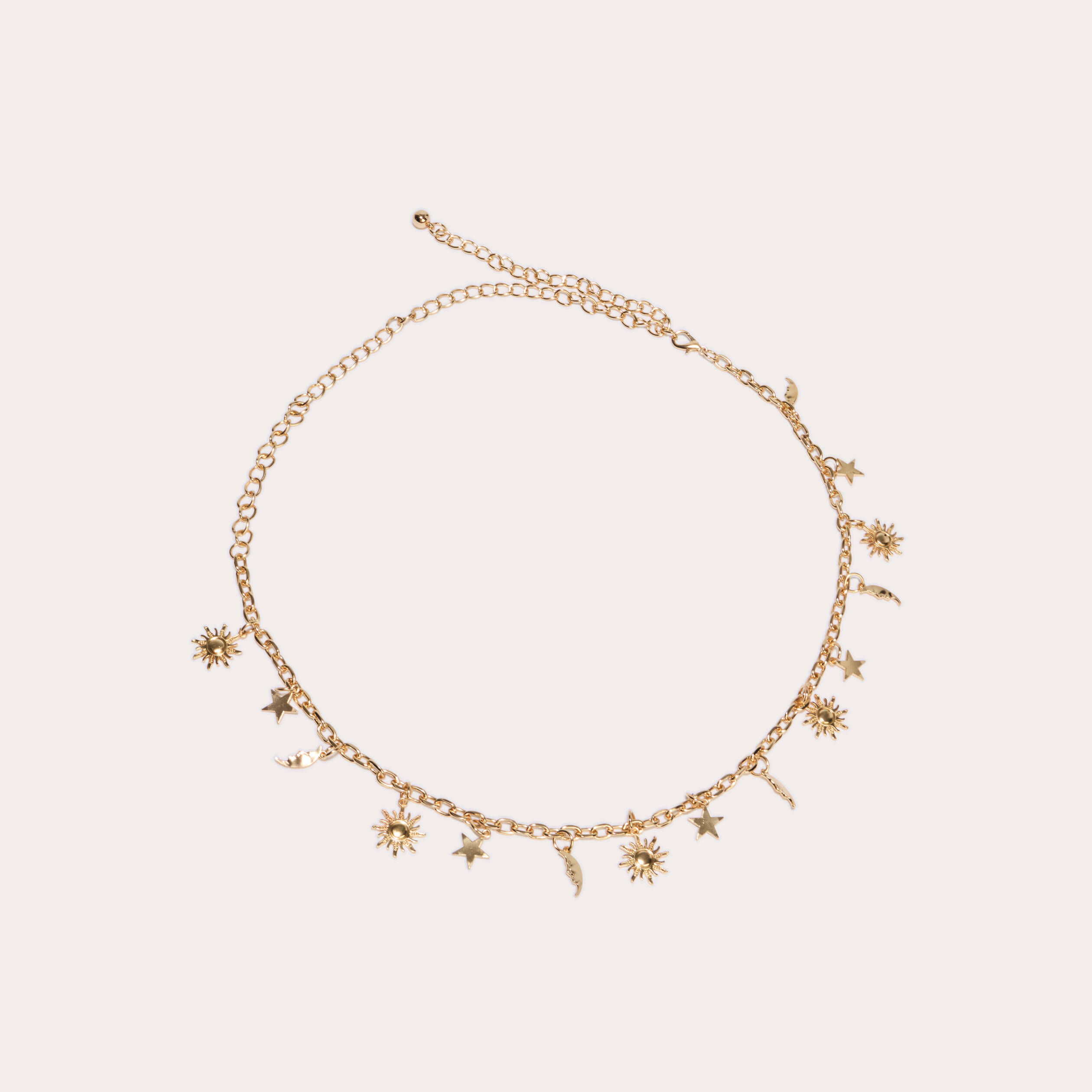 Ceinture chaine couleur or femme