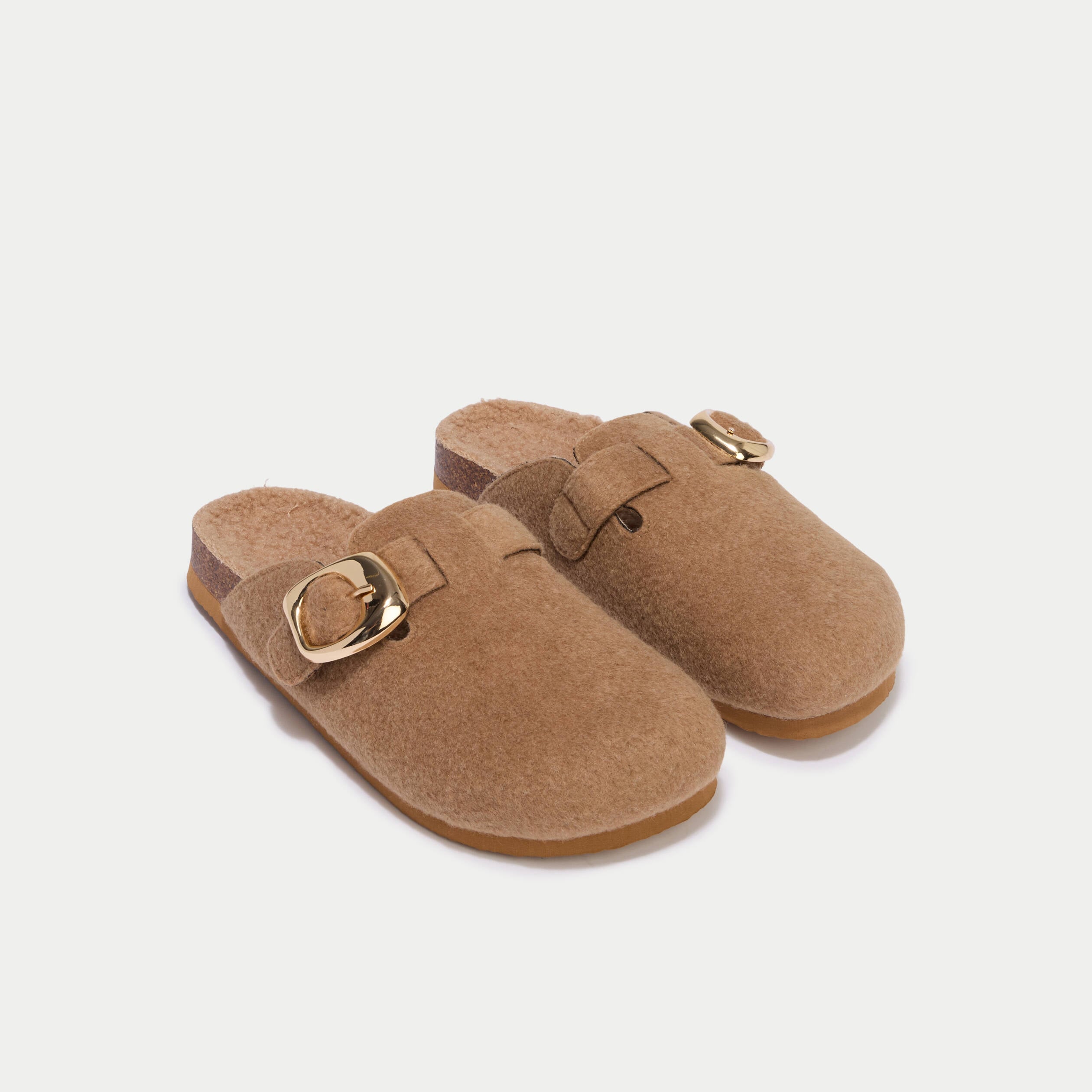 Chaussons sabot sable femme