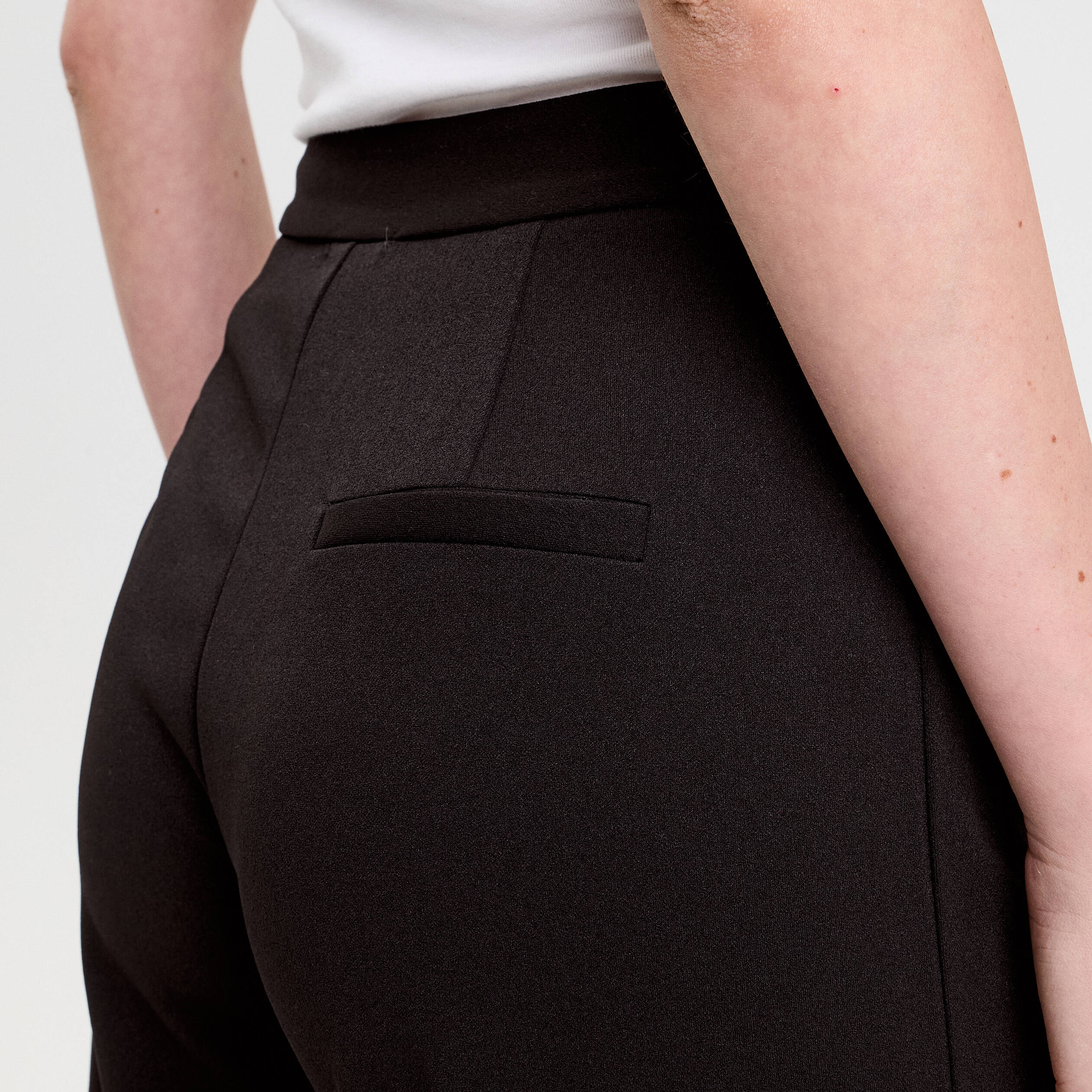 Pantalon large noir femme