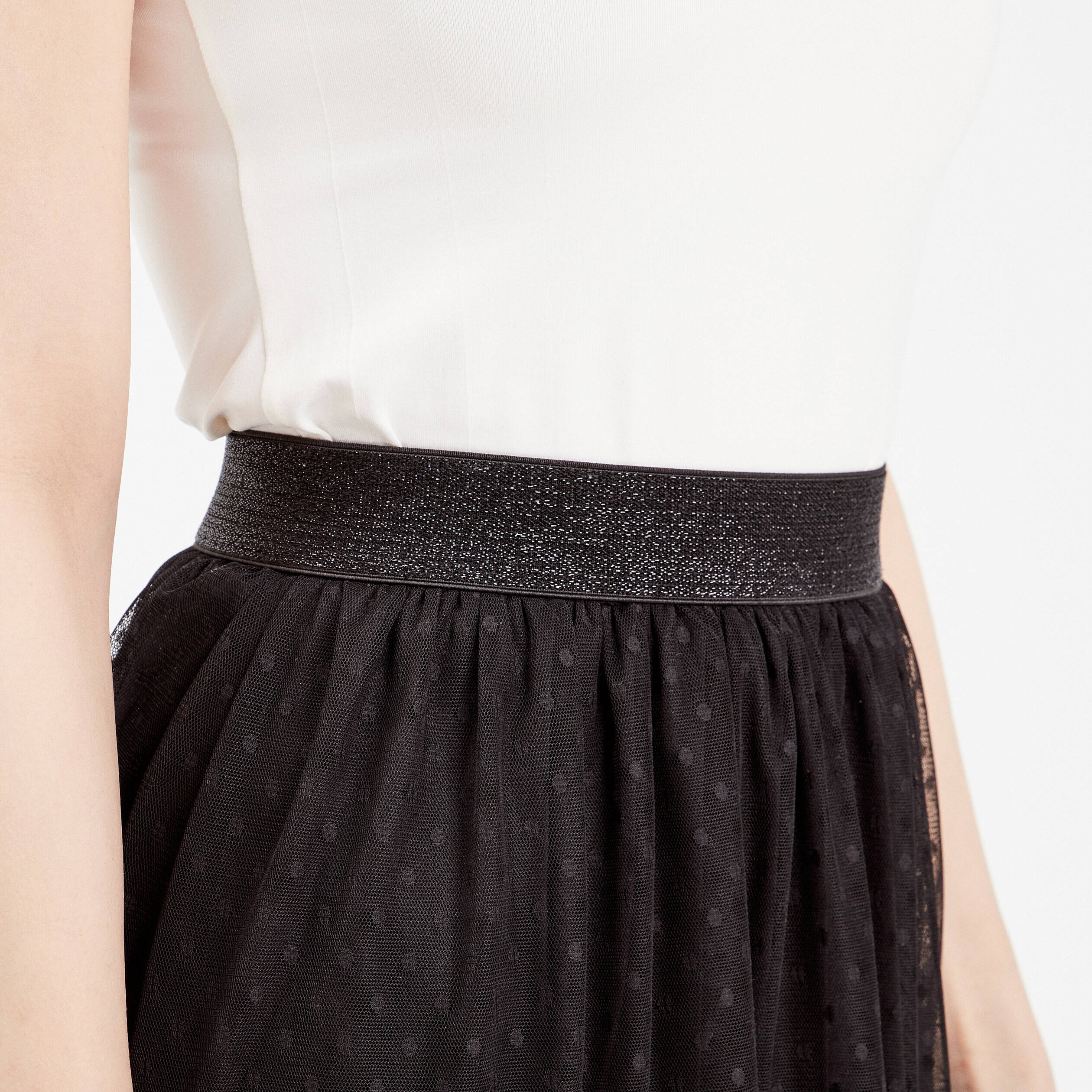 AXOE Jupe Évasée En Tulle Vintage 3 Couches Taille Haute Pour Femme - Chic Mariage Cocktail