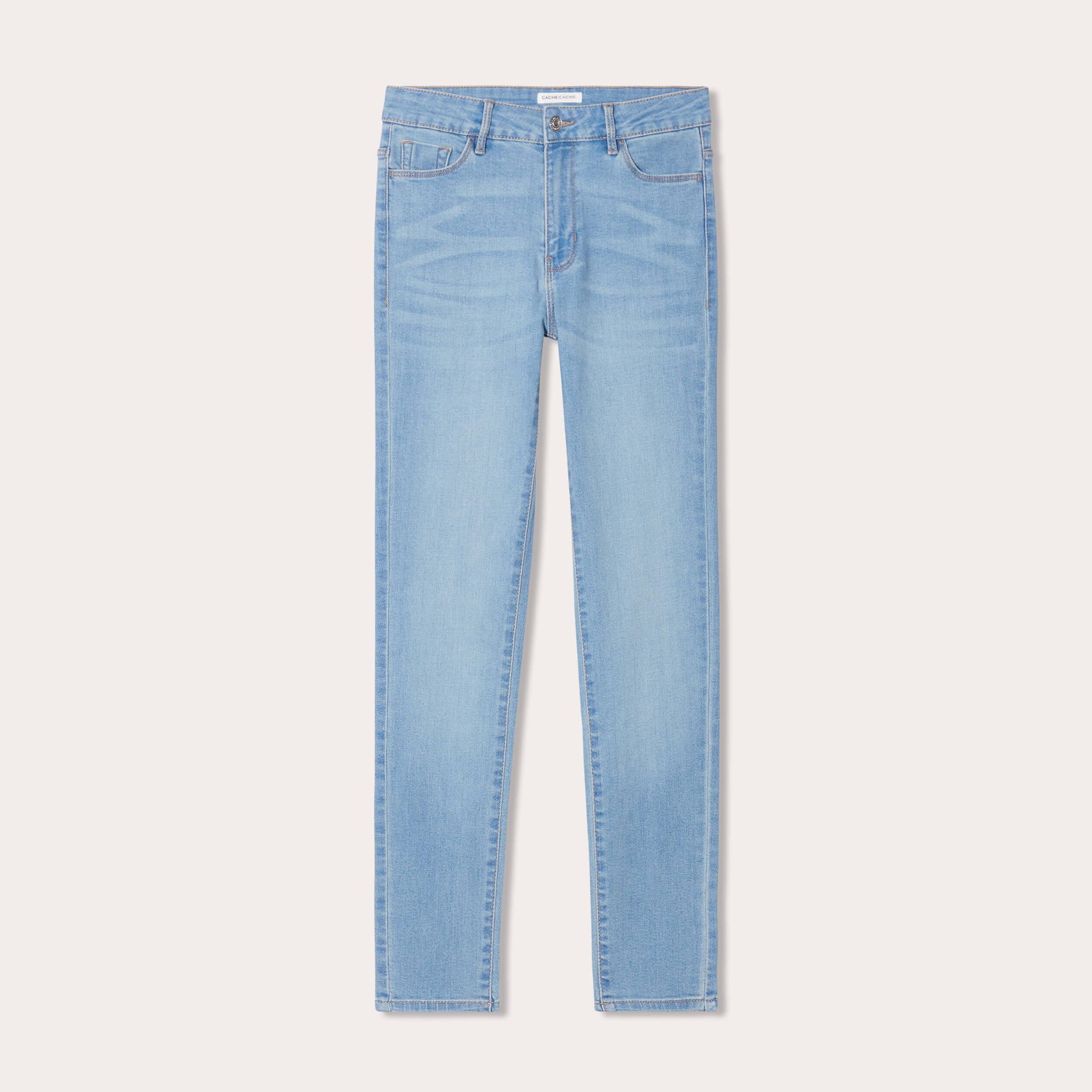 Jeans slim denim dirty femme