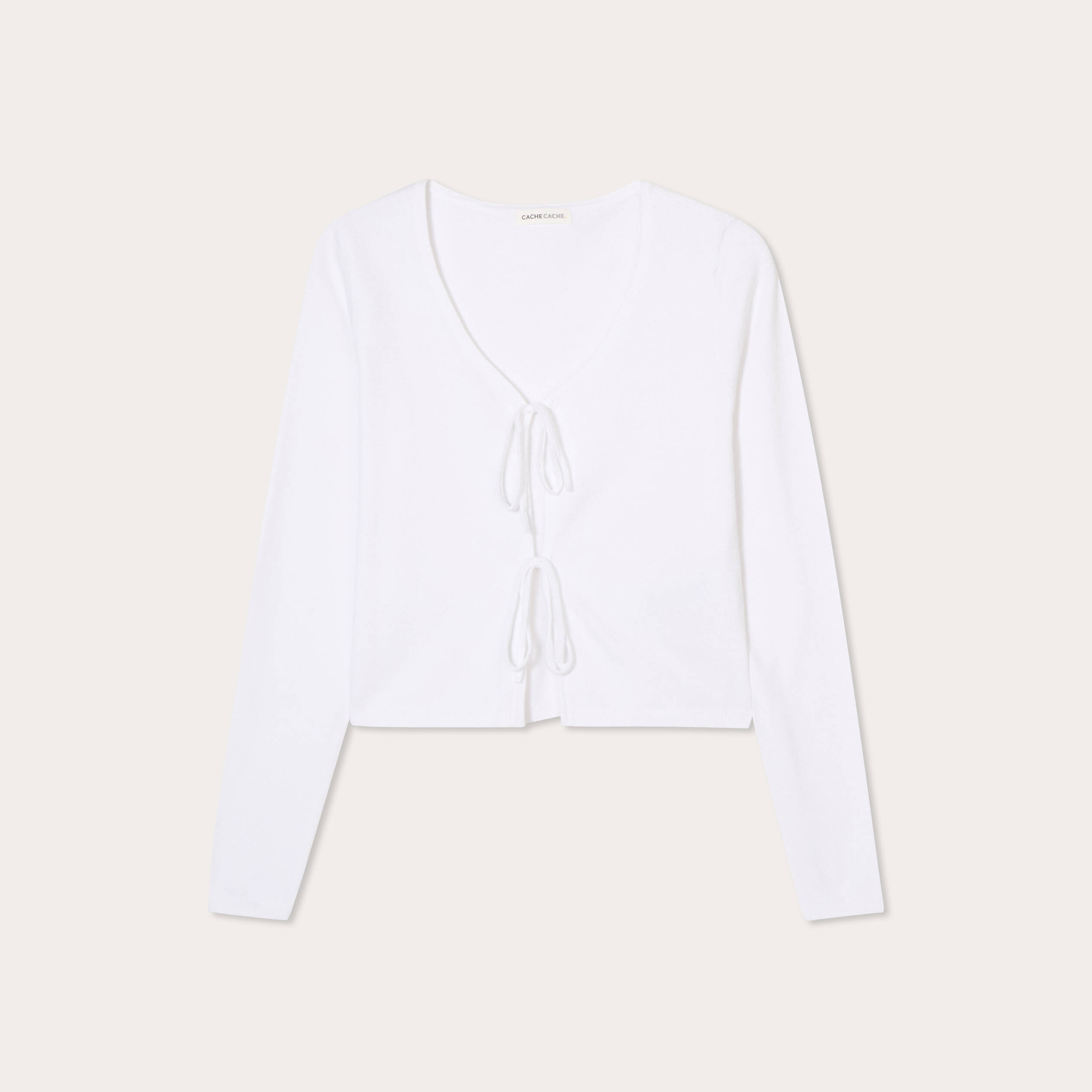gilet avec broderie blanc femme Gilet avec broderie blanc femme