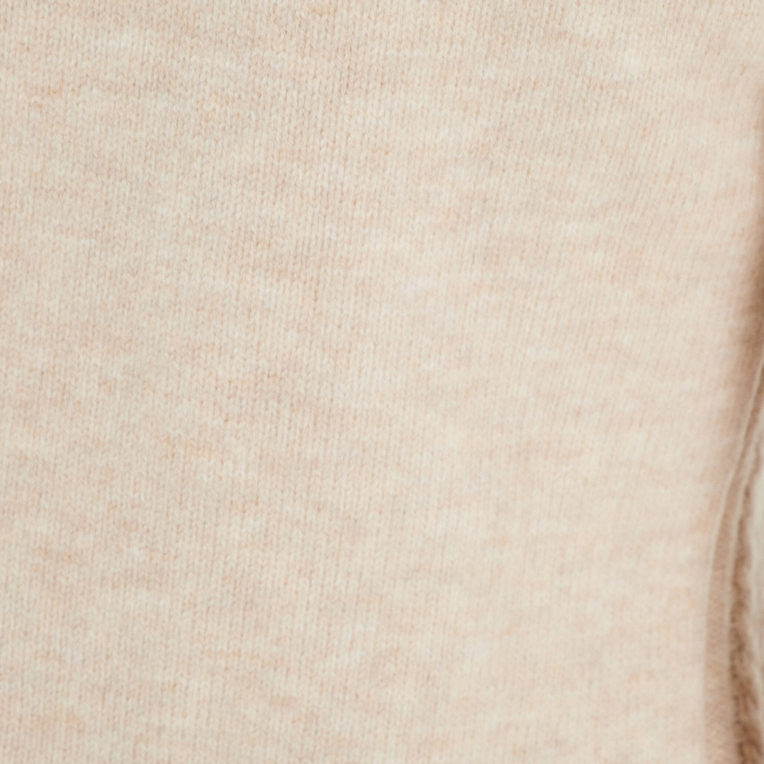 Robe pull ajustée torsades sable femme