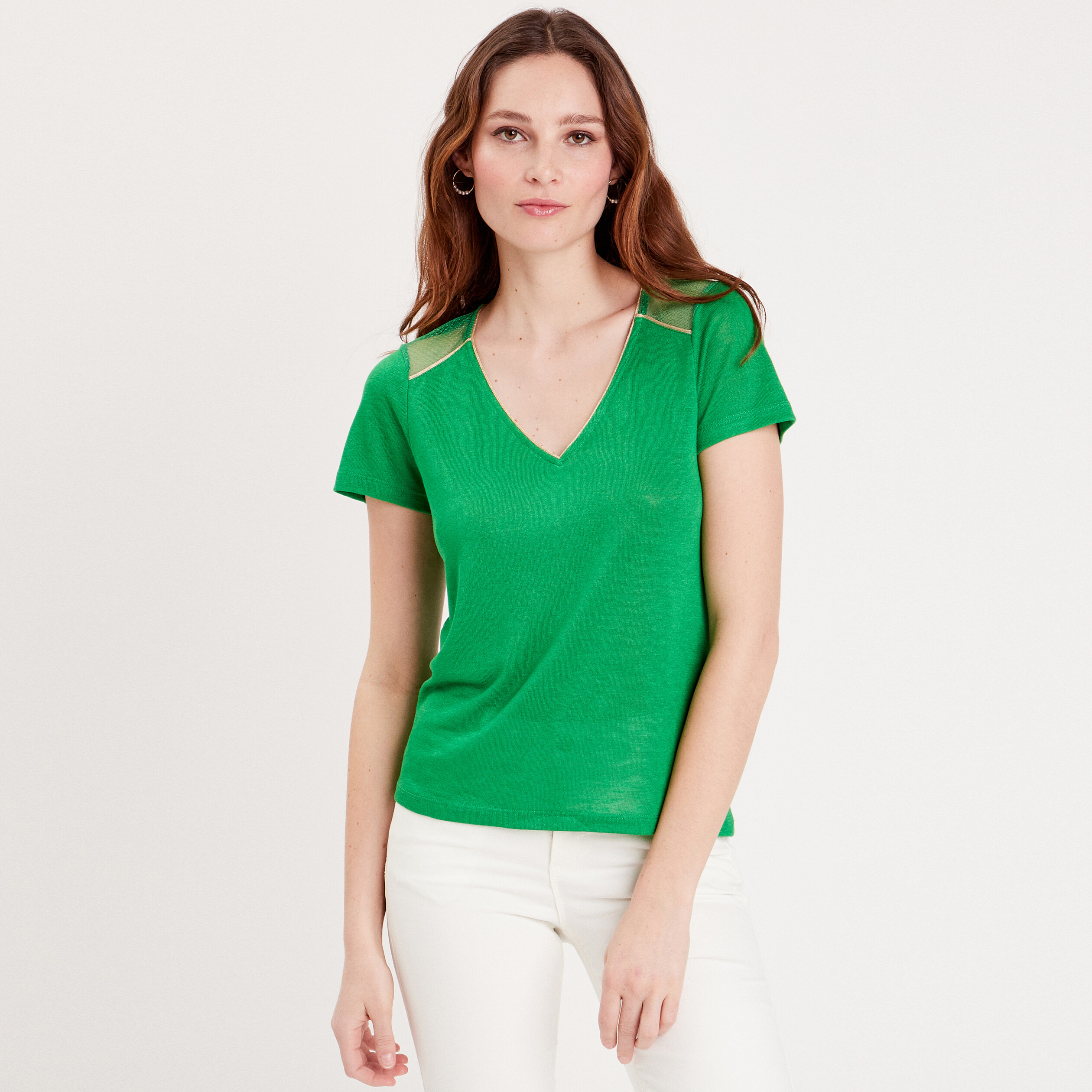 T shirt vert femme cheap