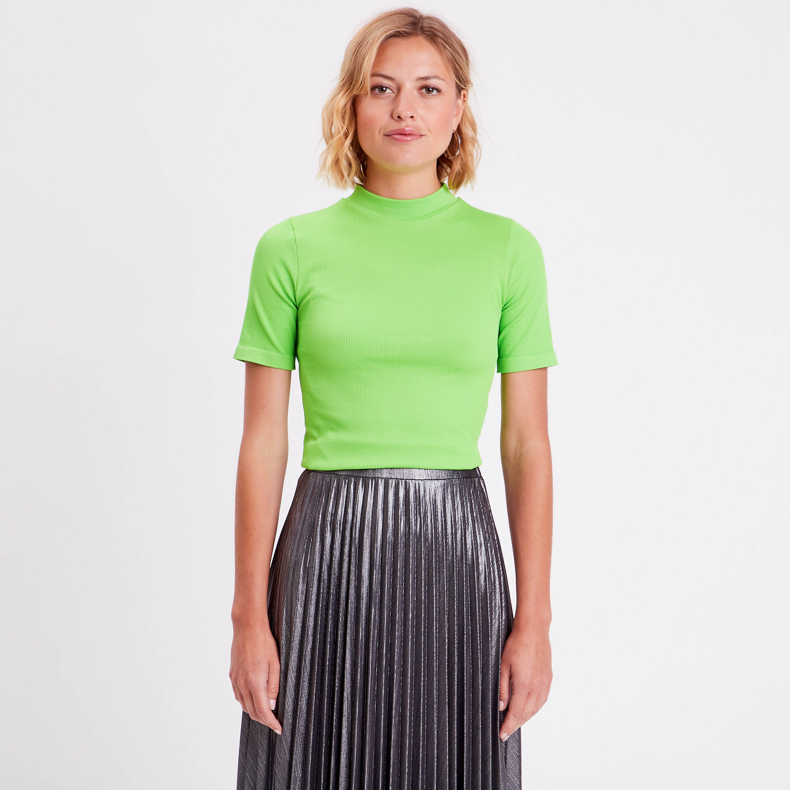 t shirt manches courtes vert femme T-shirt manches courtes vert femme