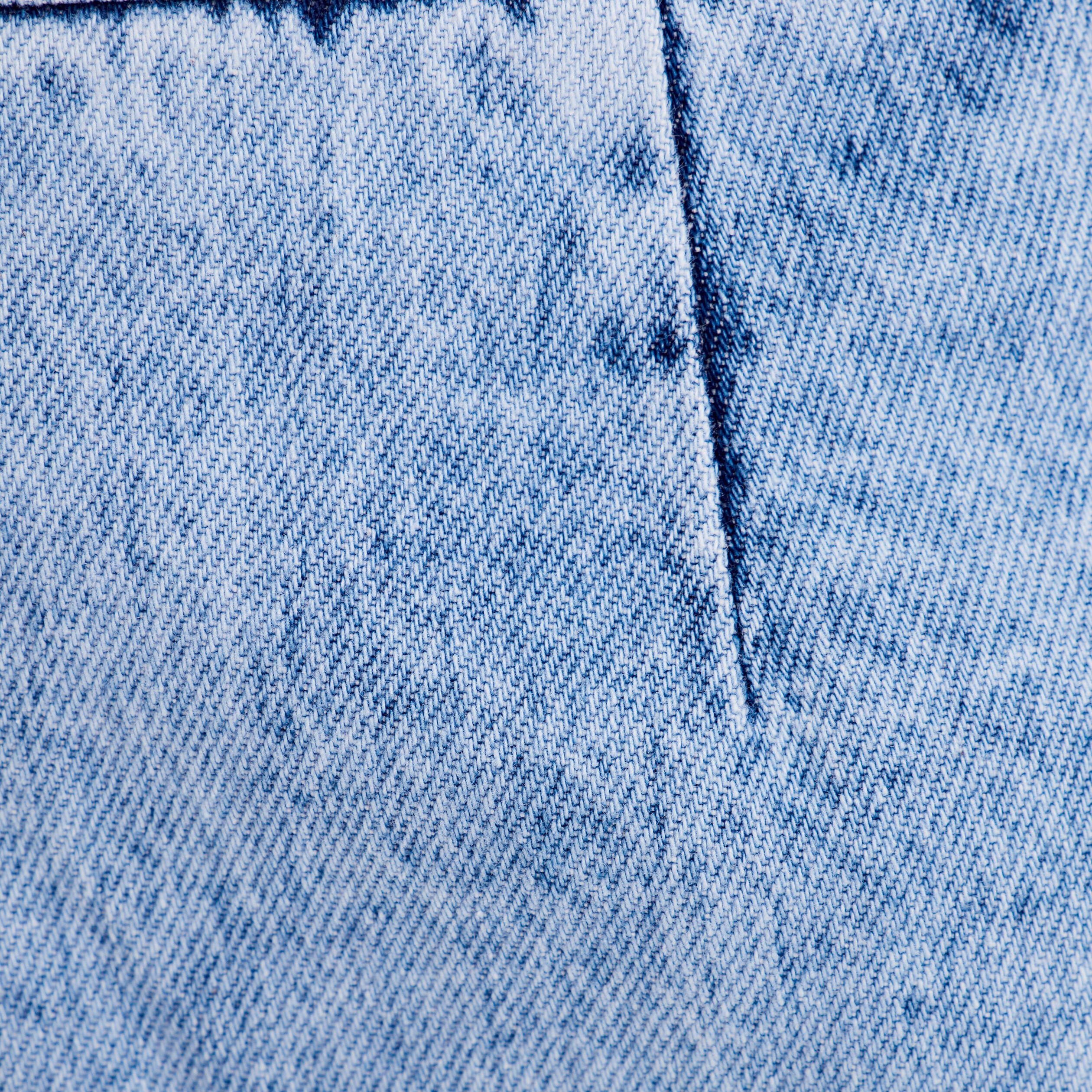 jeans large zippe denim bleach femme Jeans large zippé denim bleach femme