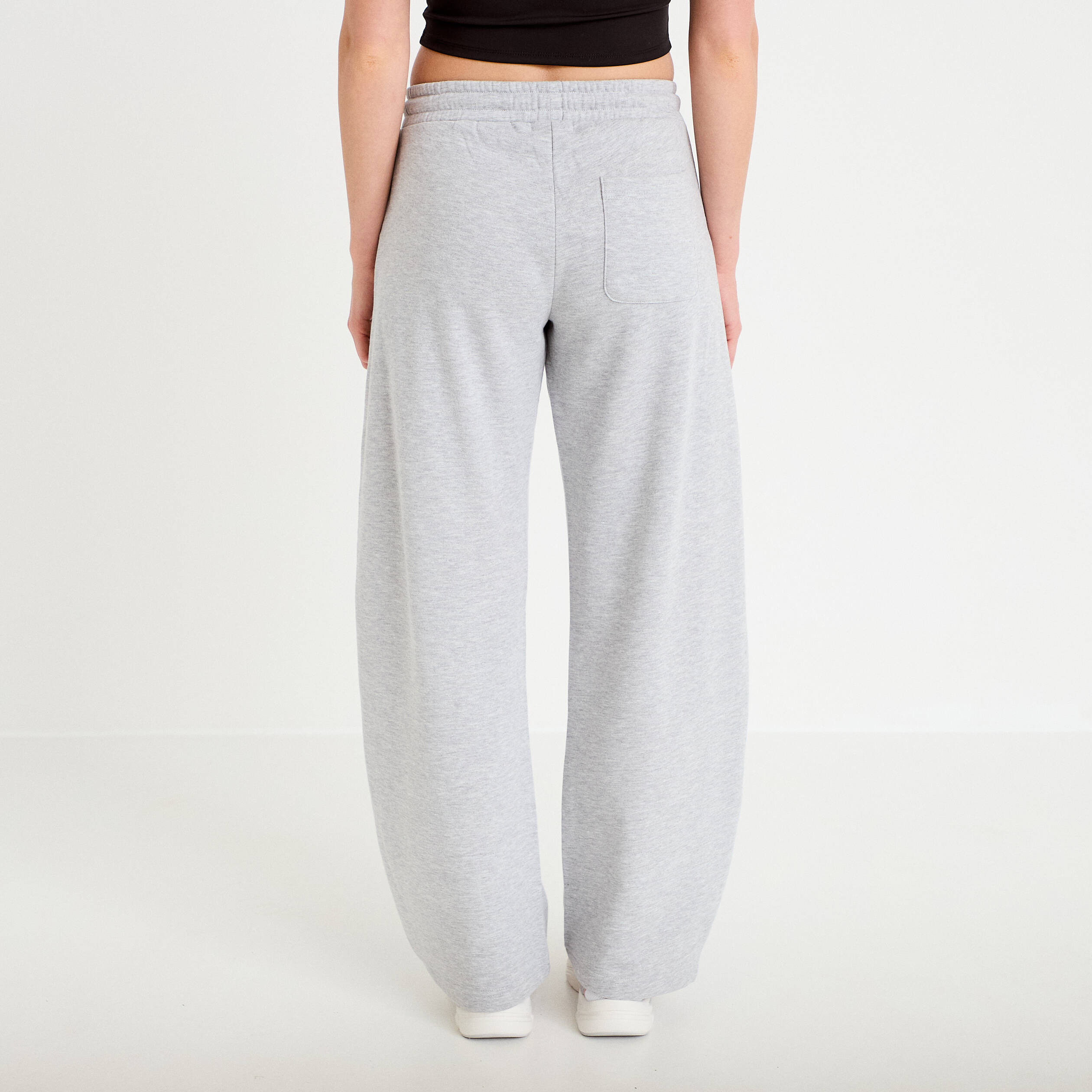 Jogging barrel gris clair femme