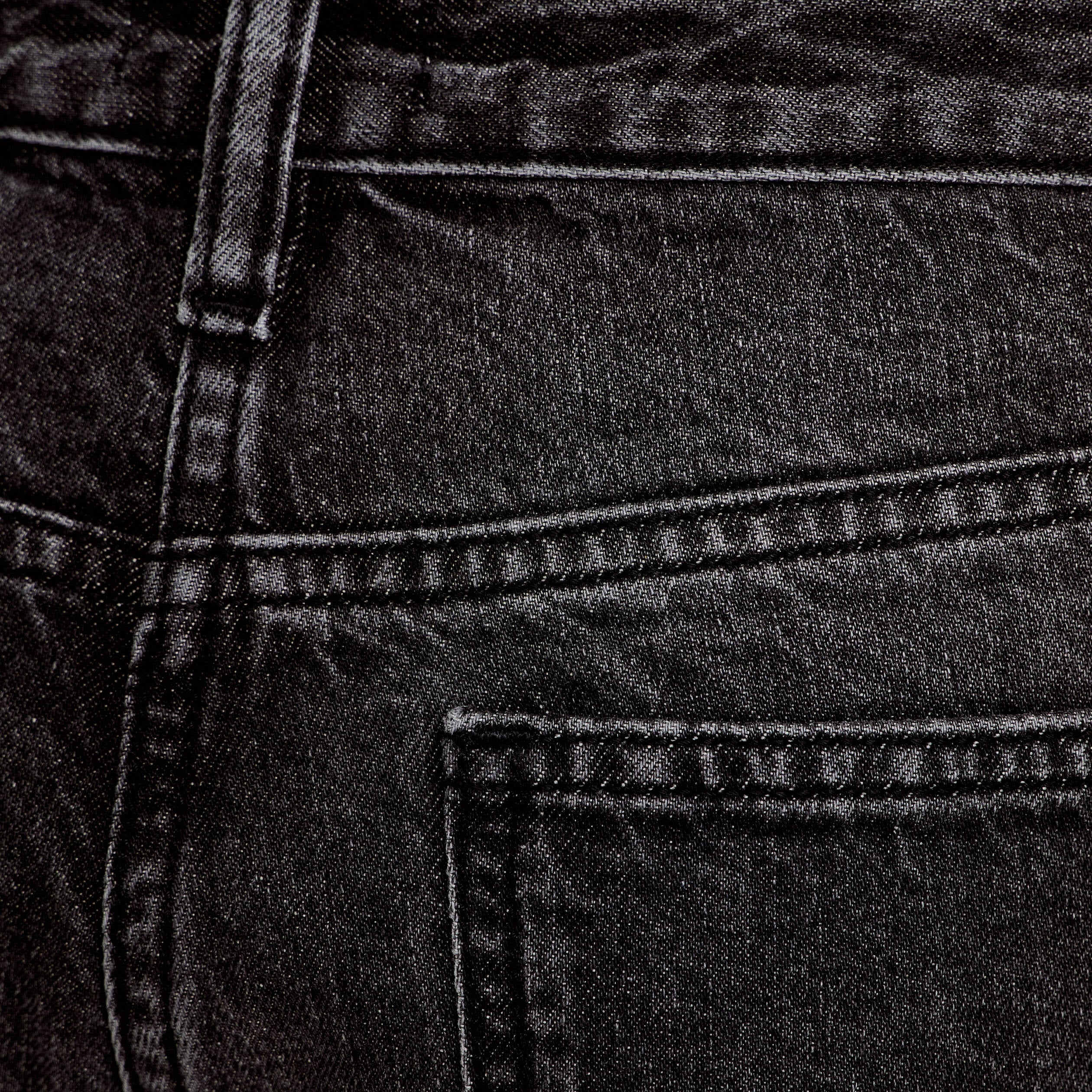 Jeans droit 5 poches denim snow noir femme
