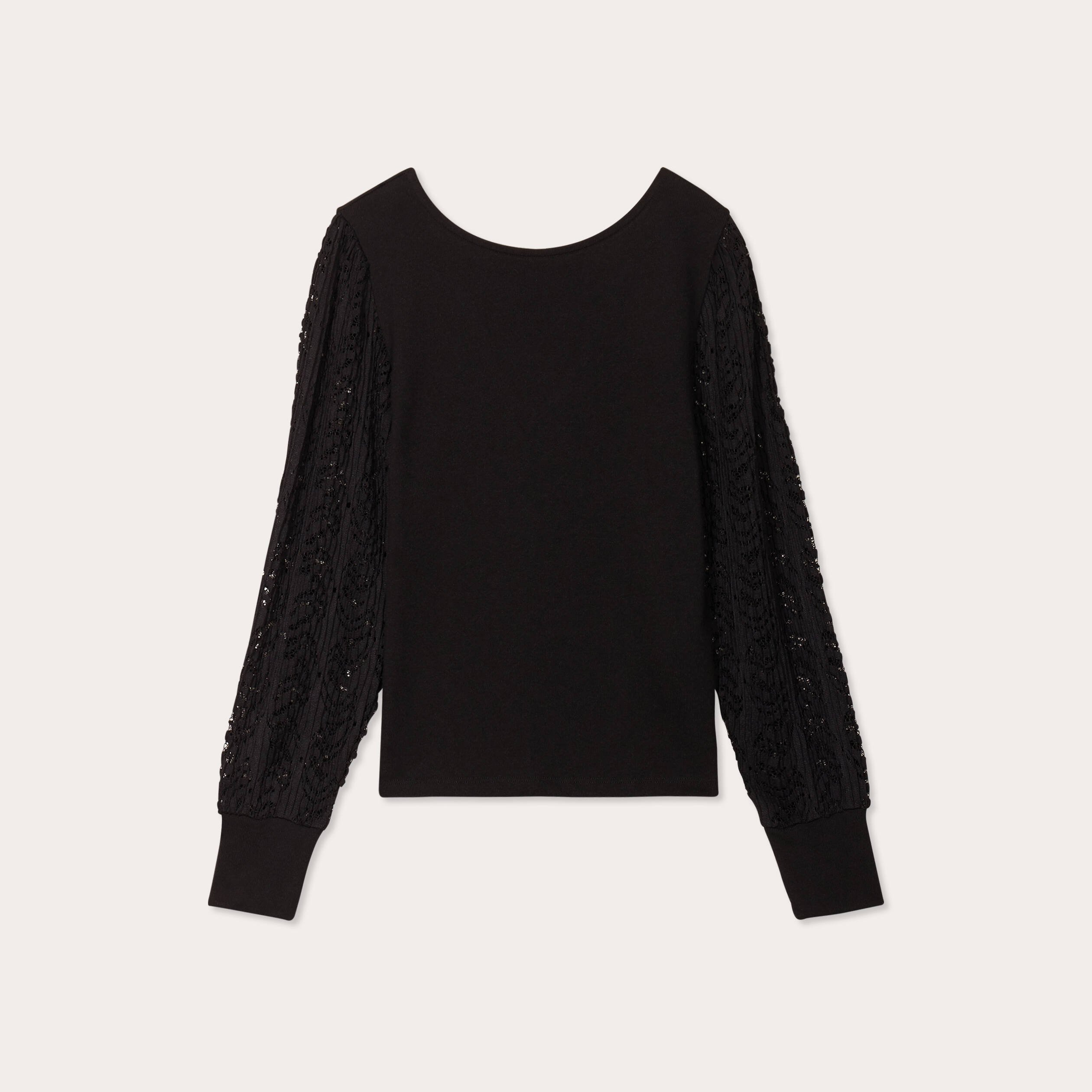 Tee shirt femme dentelle noire sales