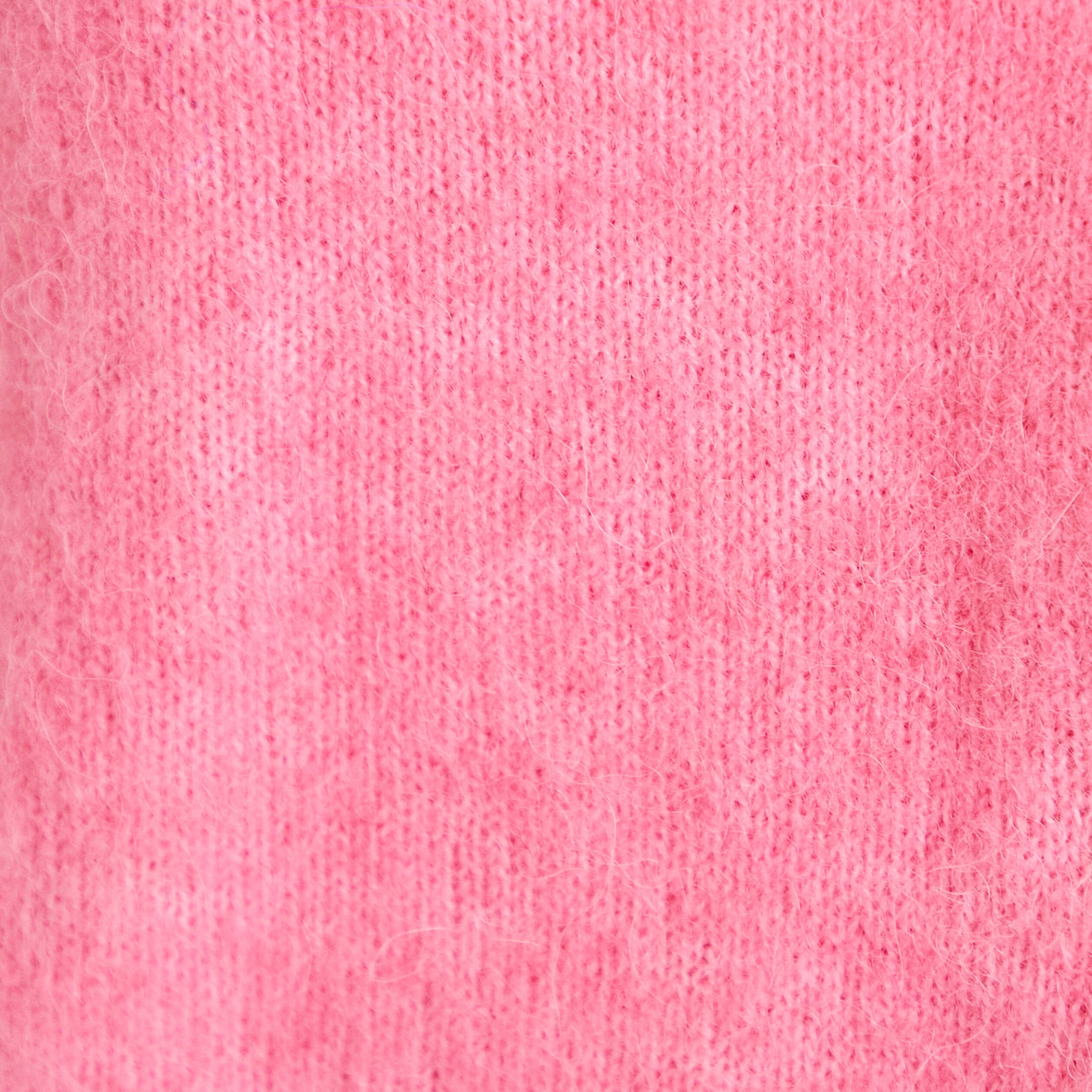 Gilet manches longues rose vif femme