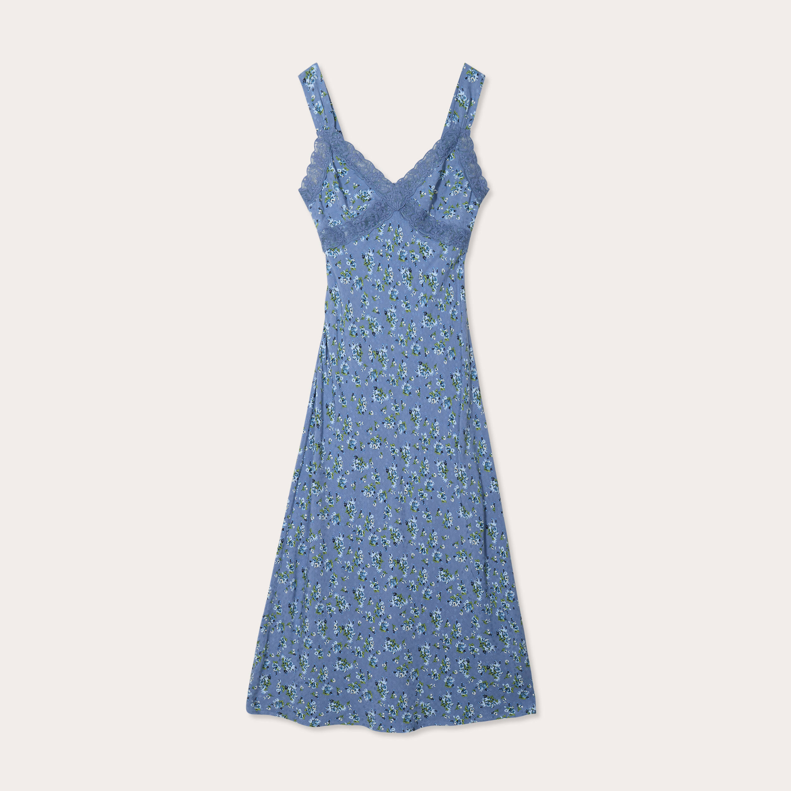 robe longue evasee dentelle bleu fonce femme Robe longue évasée dentelle bleu foncé femme
