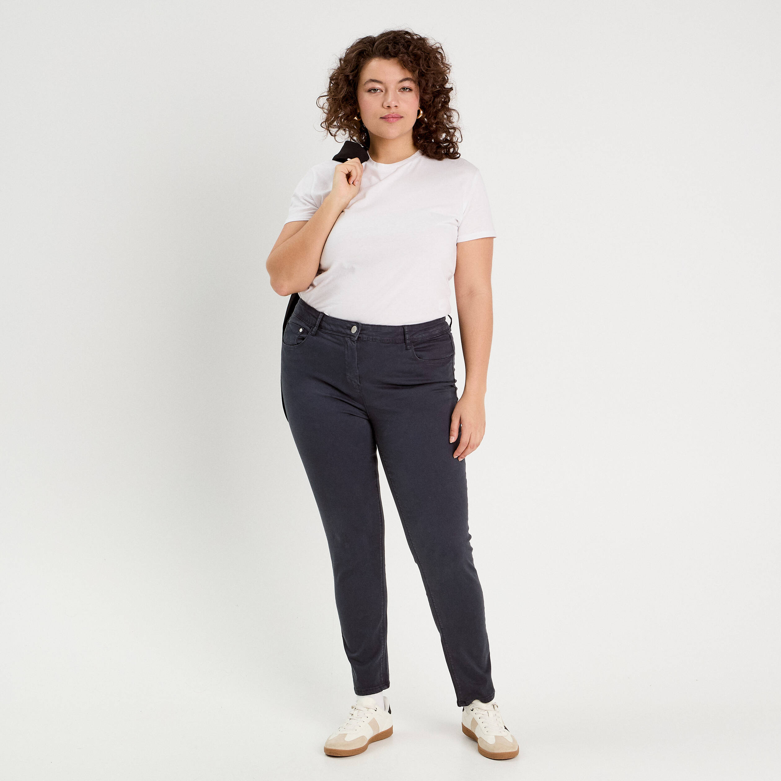 Jean bleu marine femme sales