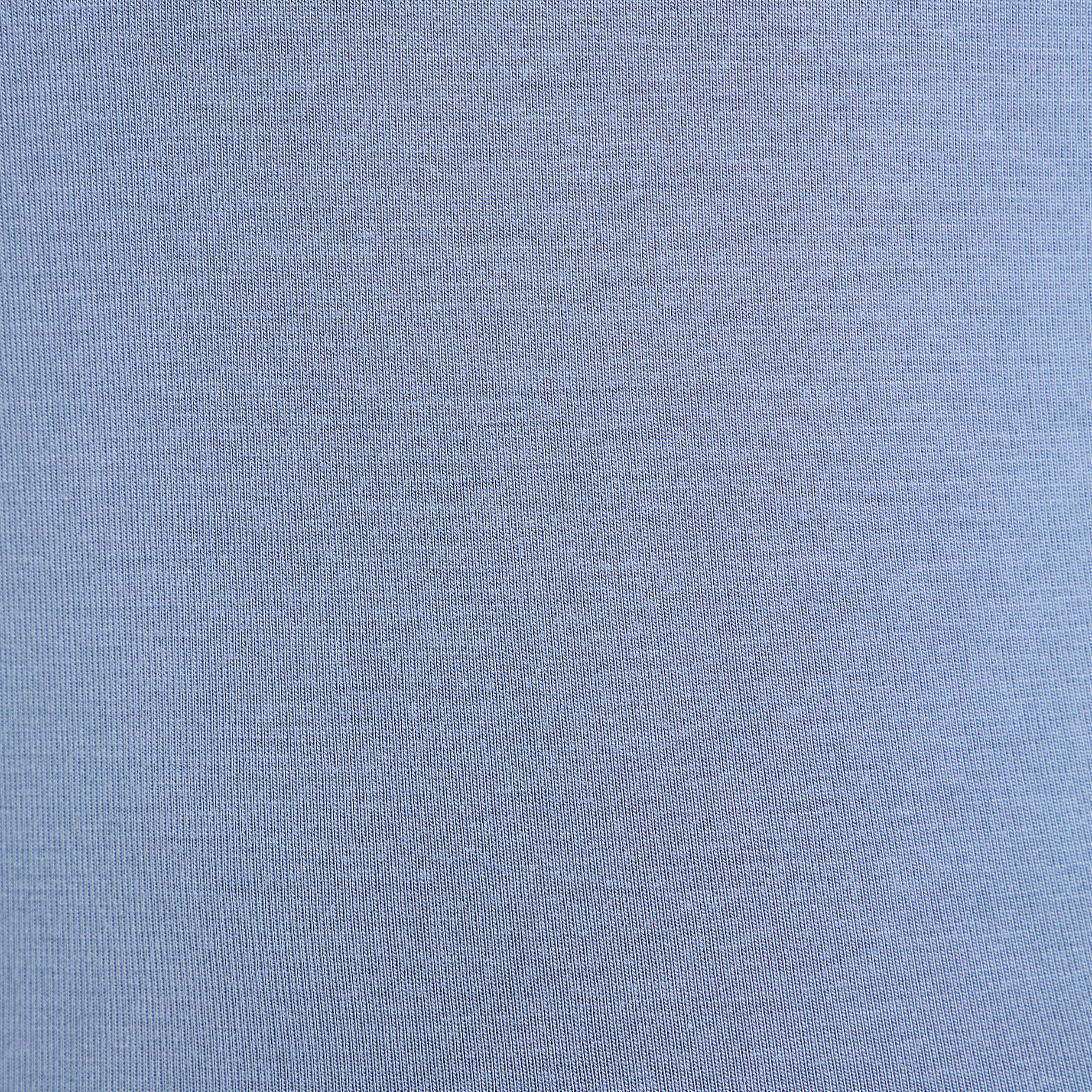 T-shirt uni &agrave; manches longues bleu gris femme