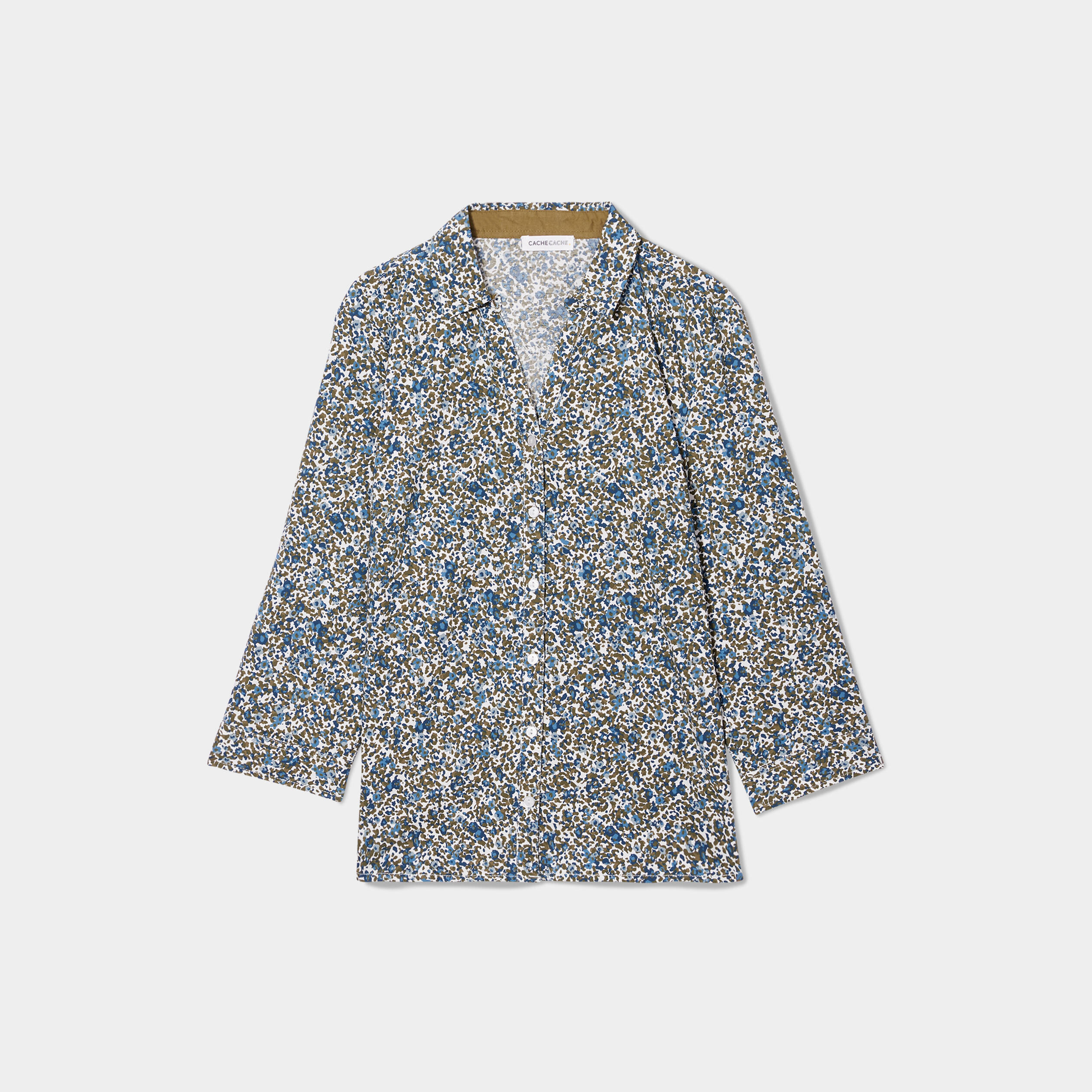 Chemise manches 3/4 ivoire femme | Cache Cache