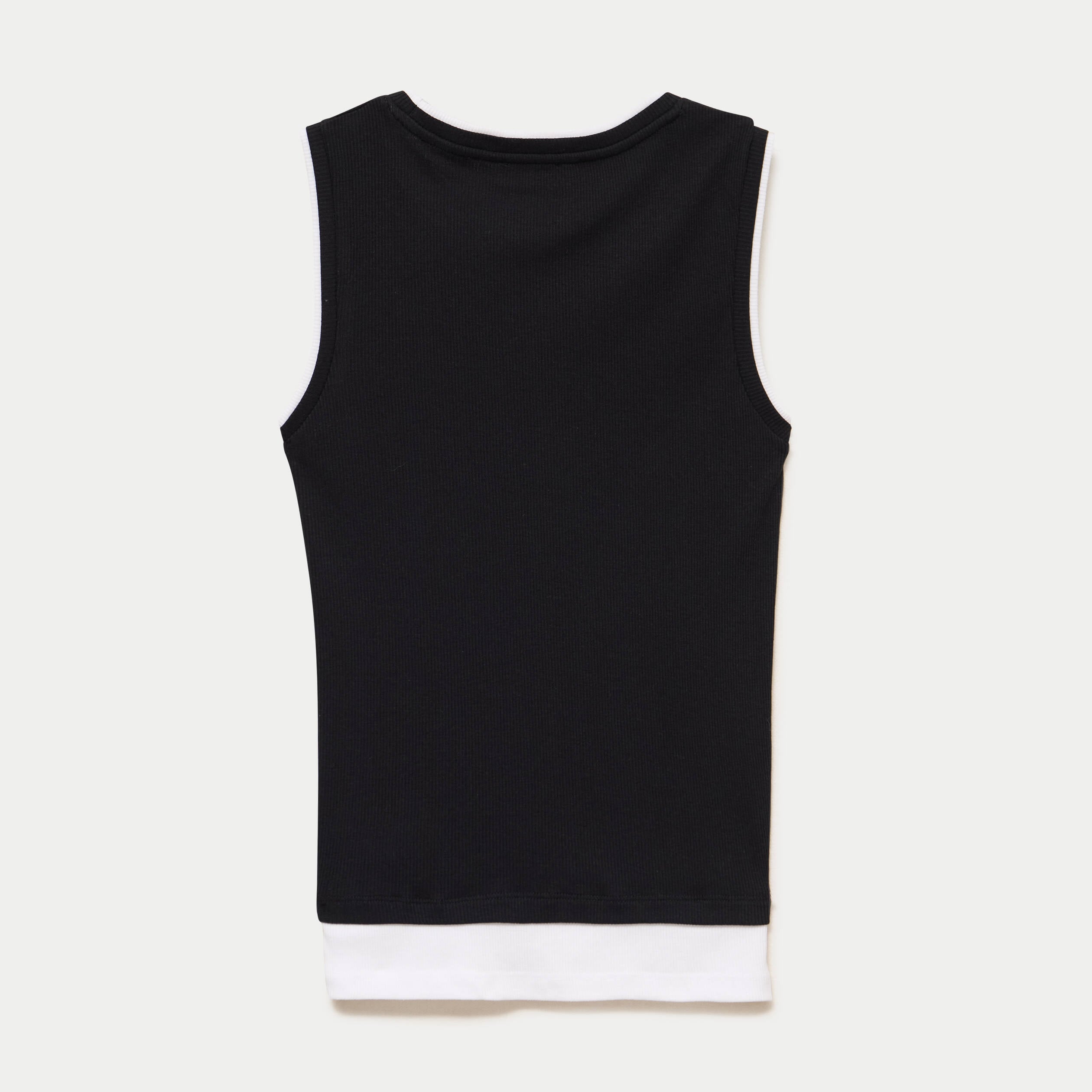 D&eacute;bardeur ajust&eacute; col rond noir femme