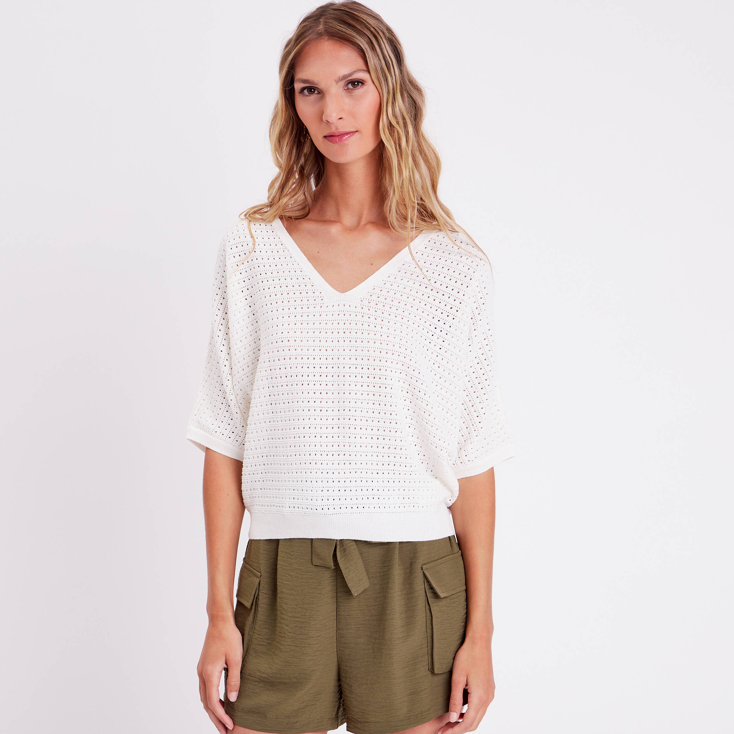 Pull Ajouré ELEVEN PARIS Taille M Multicolore - Occasion Très Bon état Pour Femme
