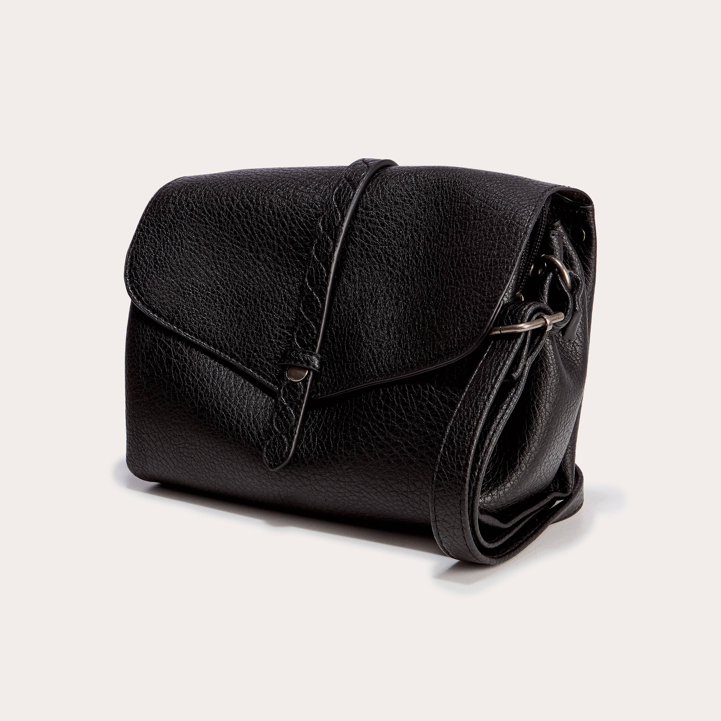 Sac similicuir noir femme