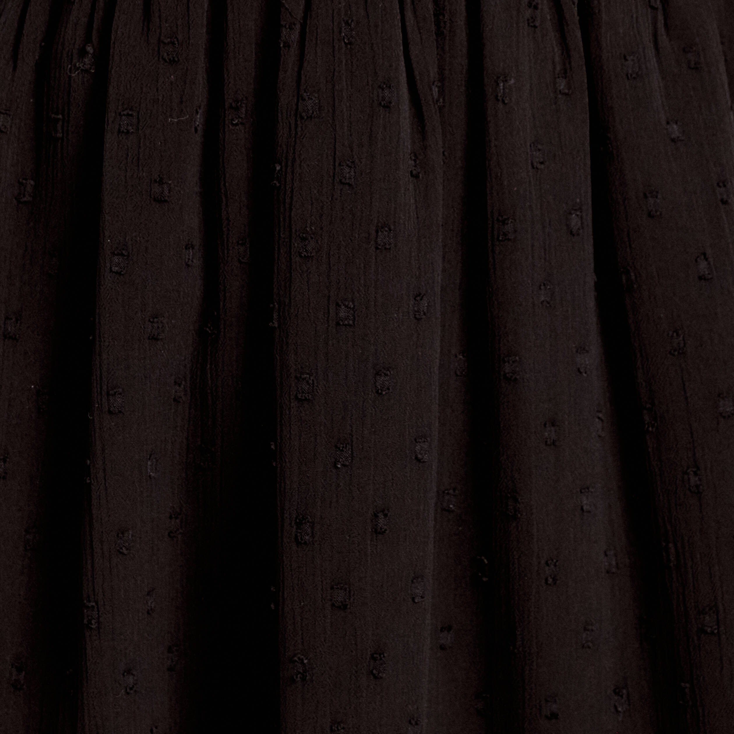 Robe &eacute;vas&eacute;e plumetis noir femme