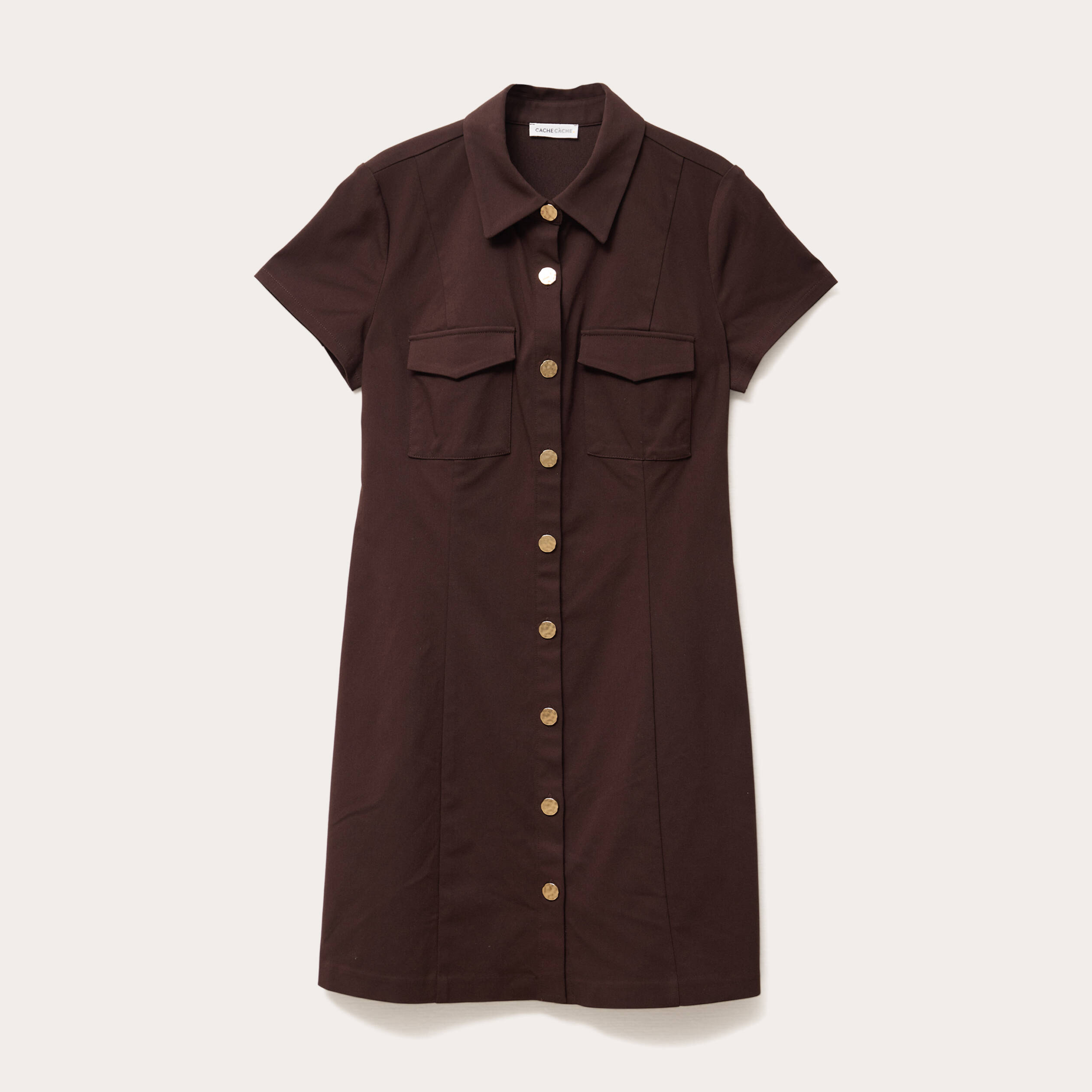 Robe Boutonnée We The Free En Stretch Marron - Taille XS - Neuve Avec étiquette - Automne/Hiver