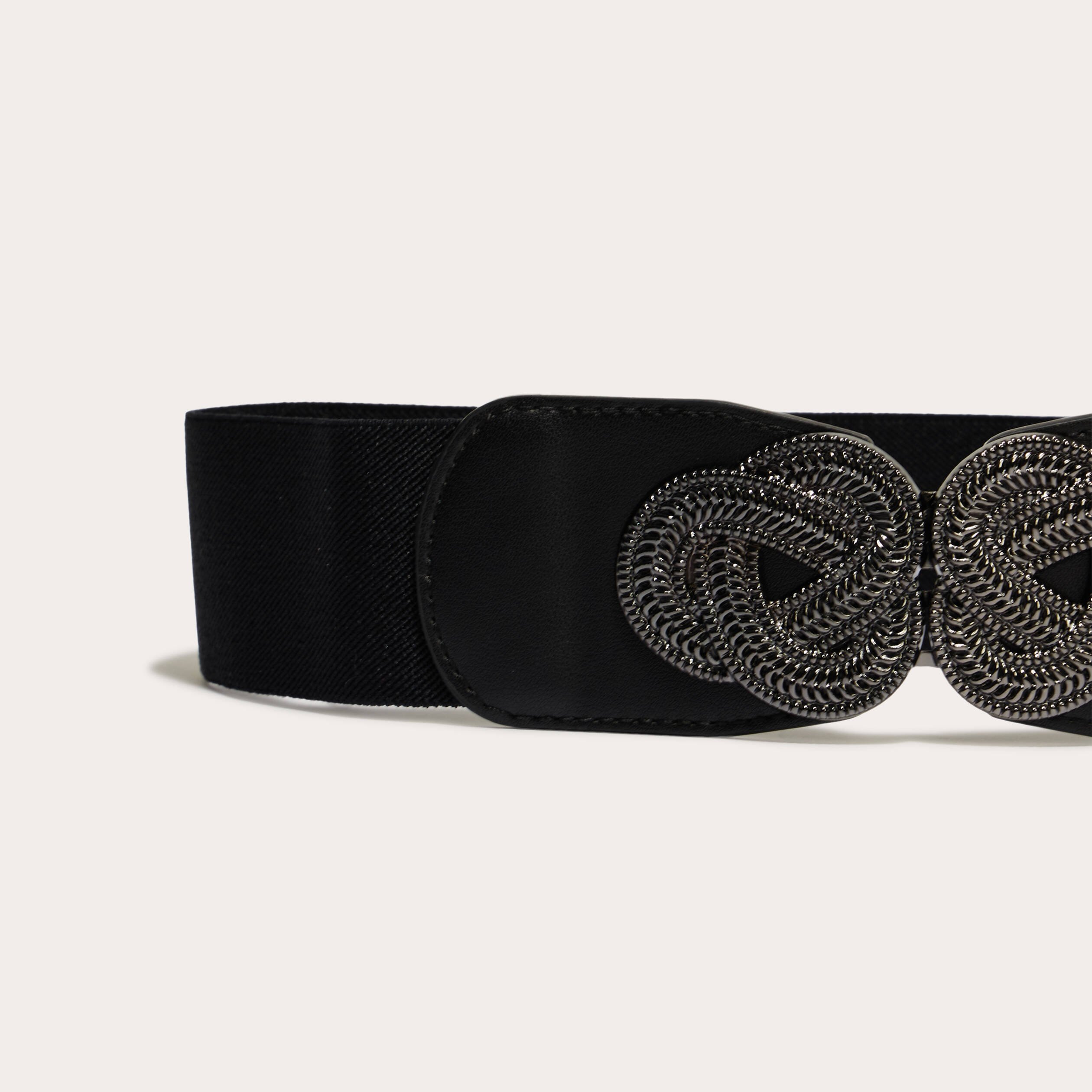 ceinture elastiquee noir femme Ceinture élastiquée noir femme