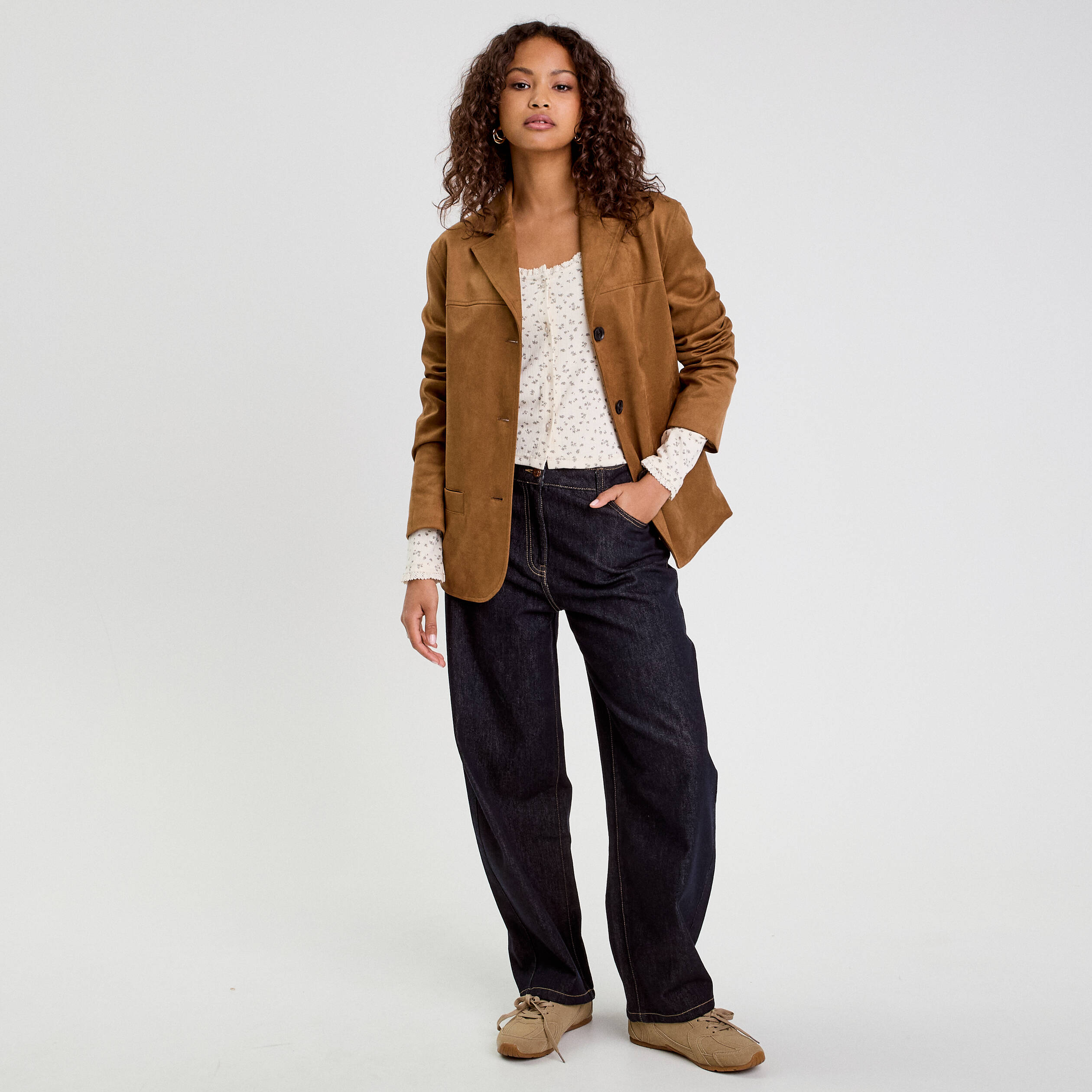 t shirt manches longues sable femme T-shirt manches longues sable femme