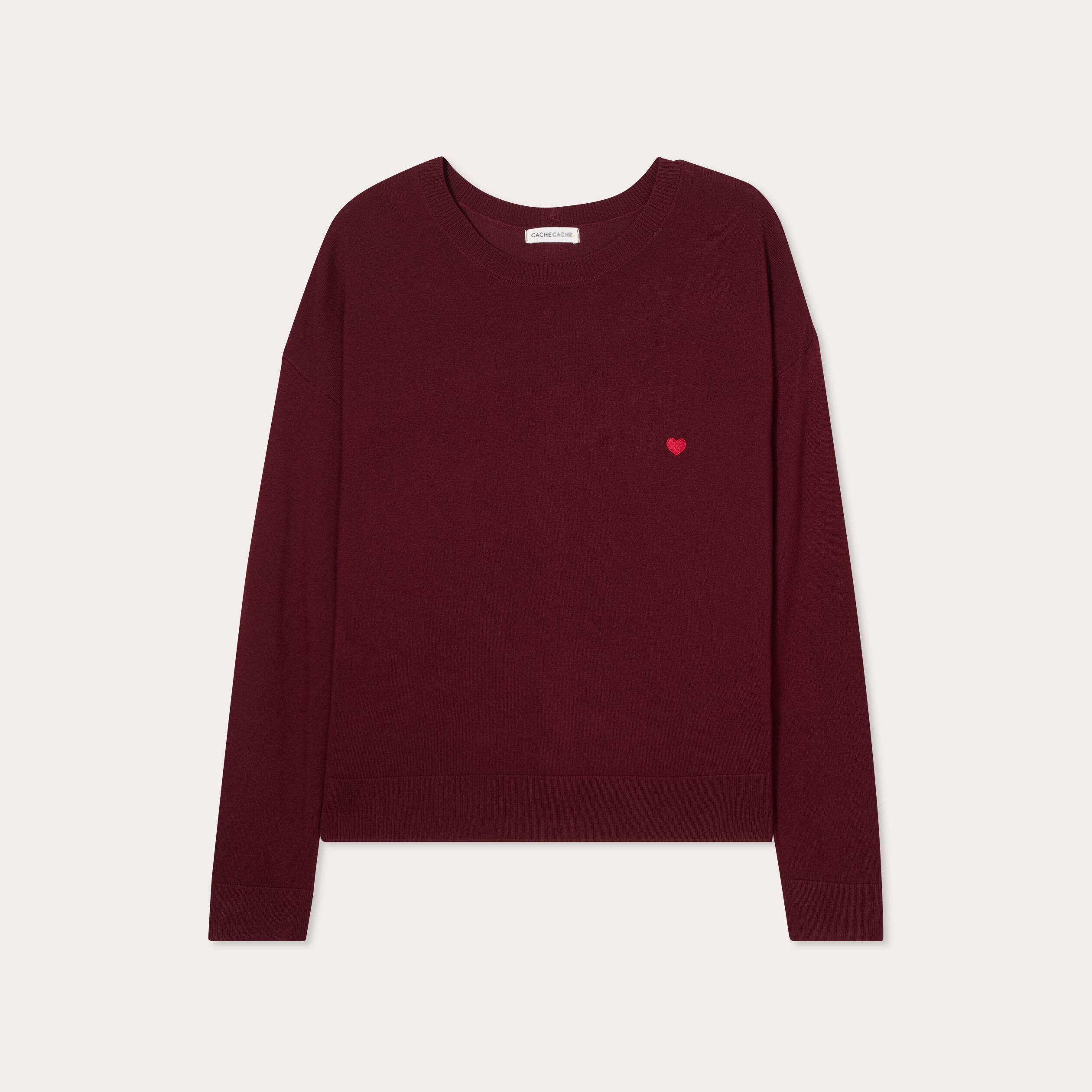 pull manches longues bordeaux femme Pull manches longues bordeaux femme