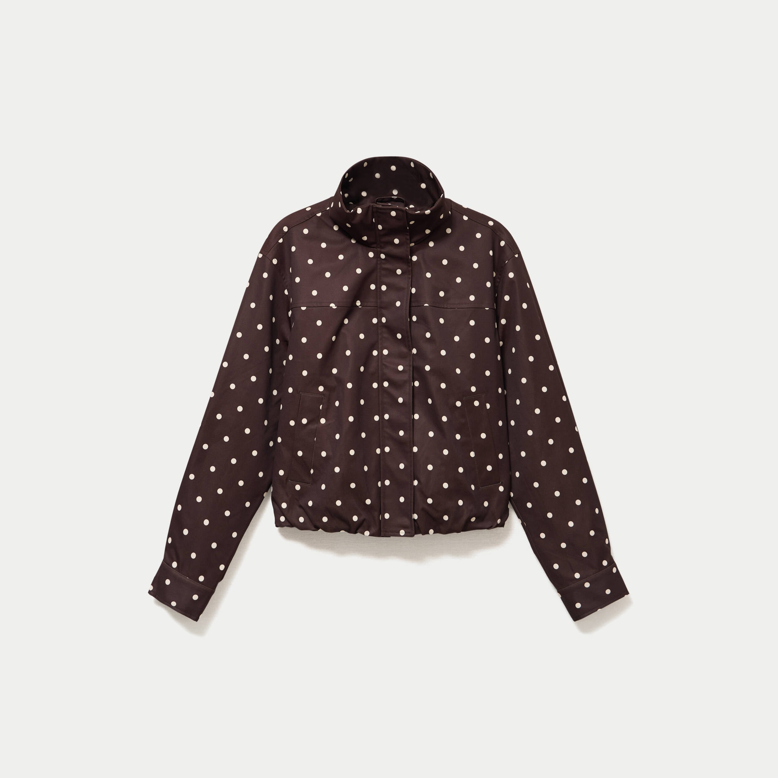Veste oversize manches longues marron chocolat femme