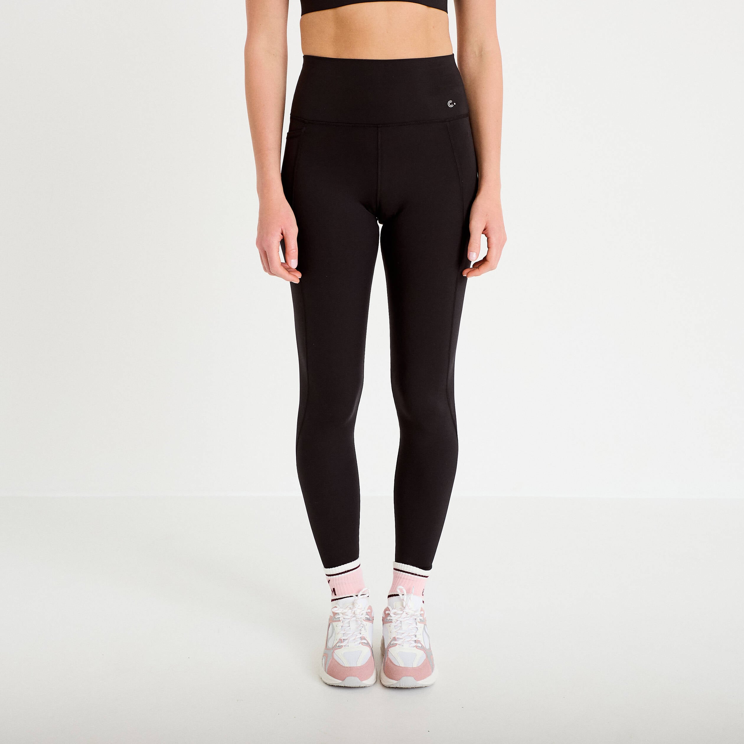 Leggings taille haute noir femme