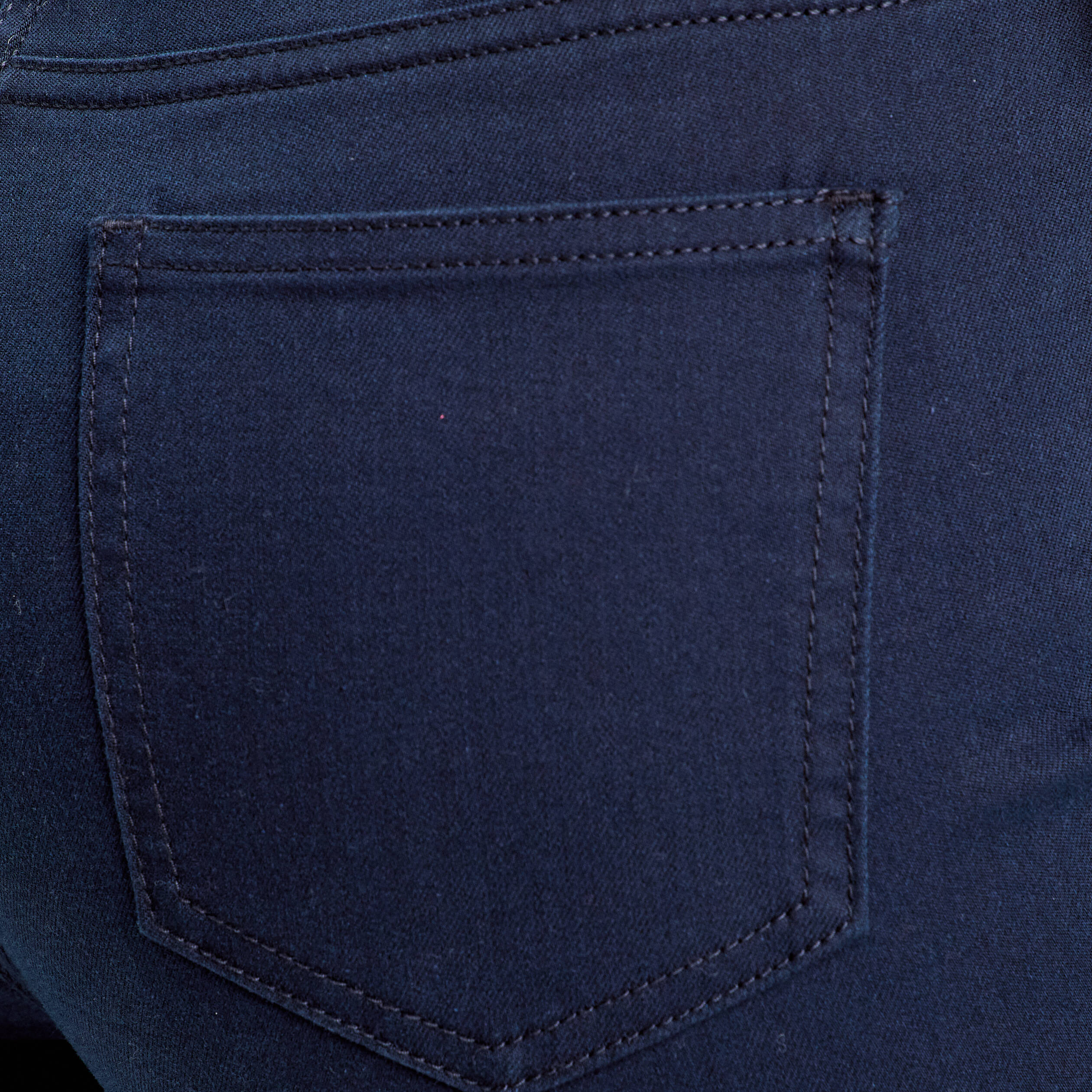 Pantalon capri bleu marine femme