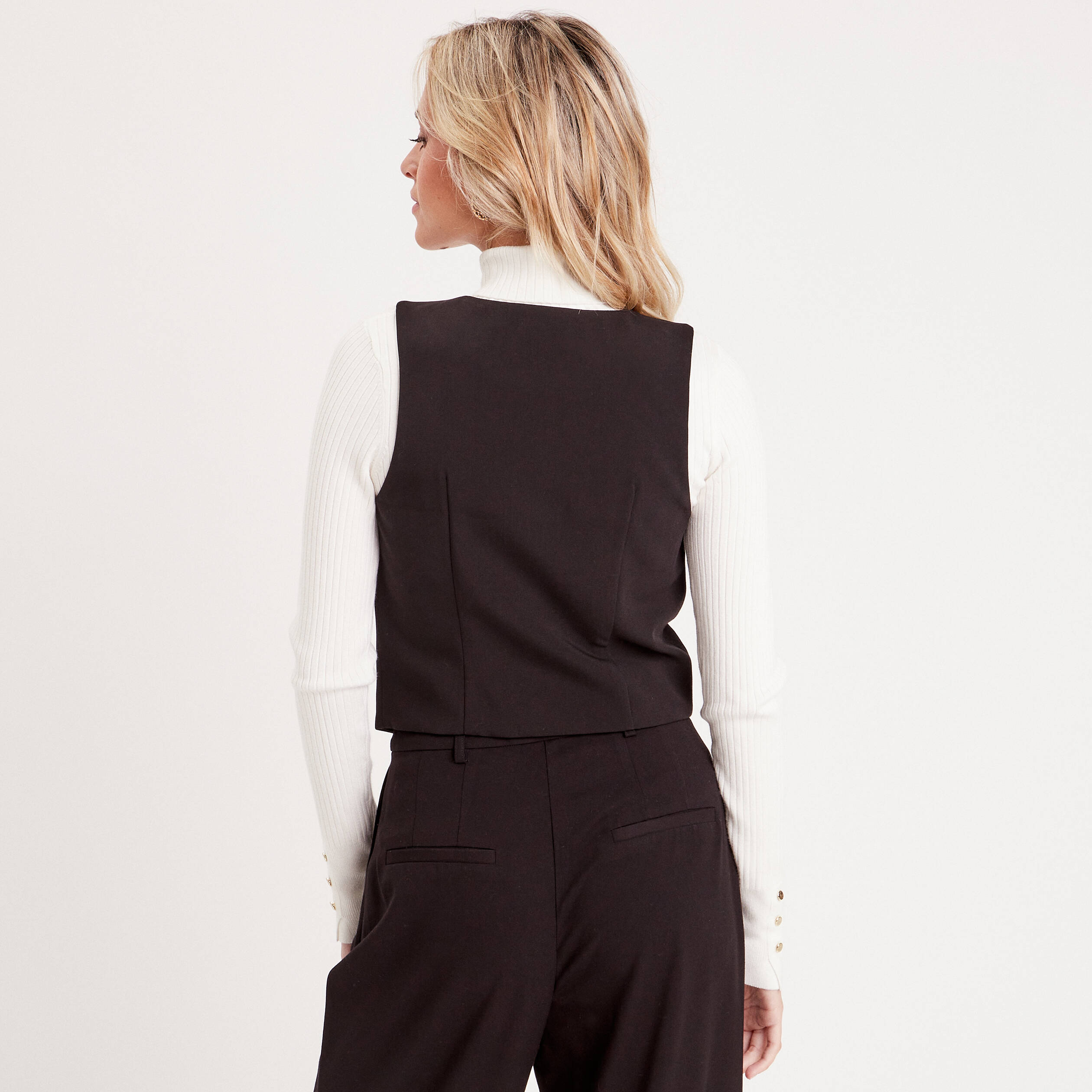 veston sans manches noir femme Veston sans manches noir femme