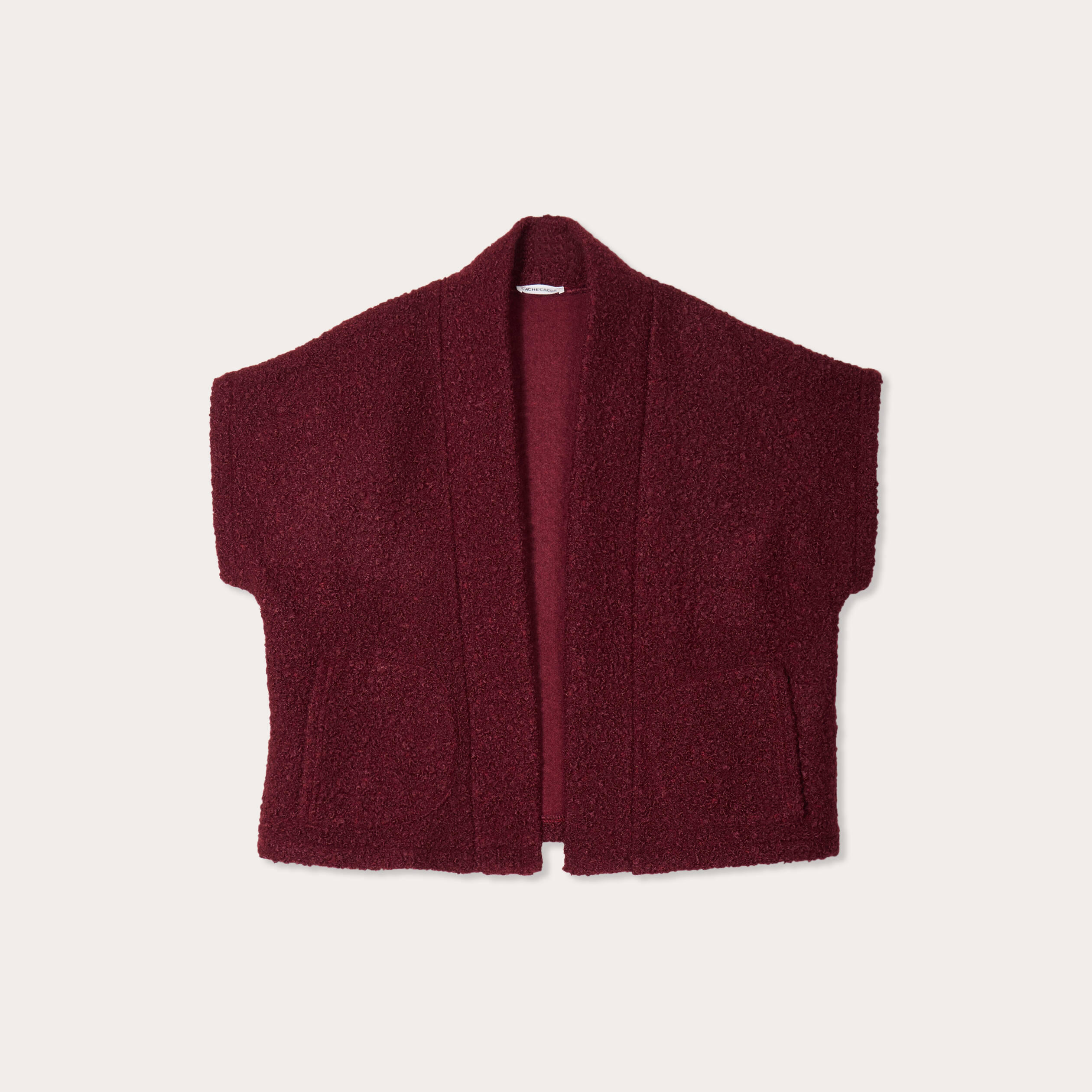 gilet polaire manches courtes violet fonce femme Gilet polaire manches courtes violet foncé femme