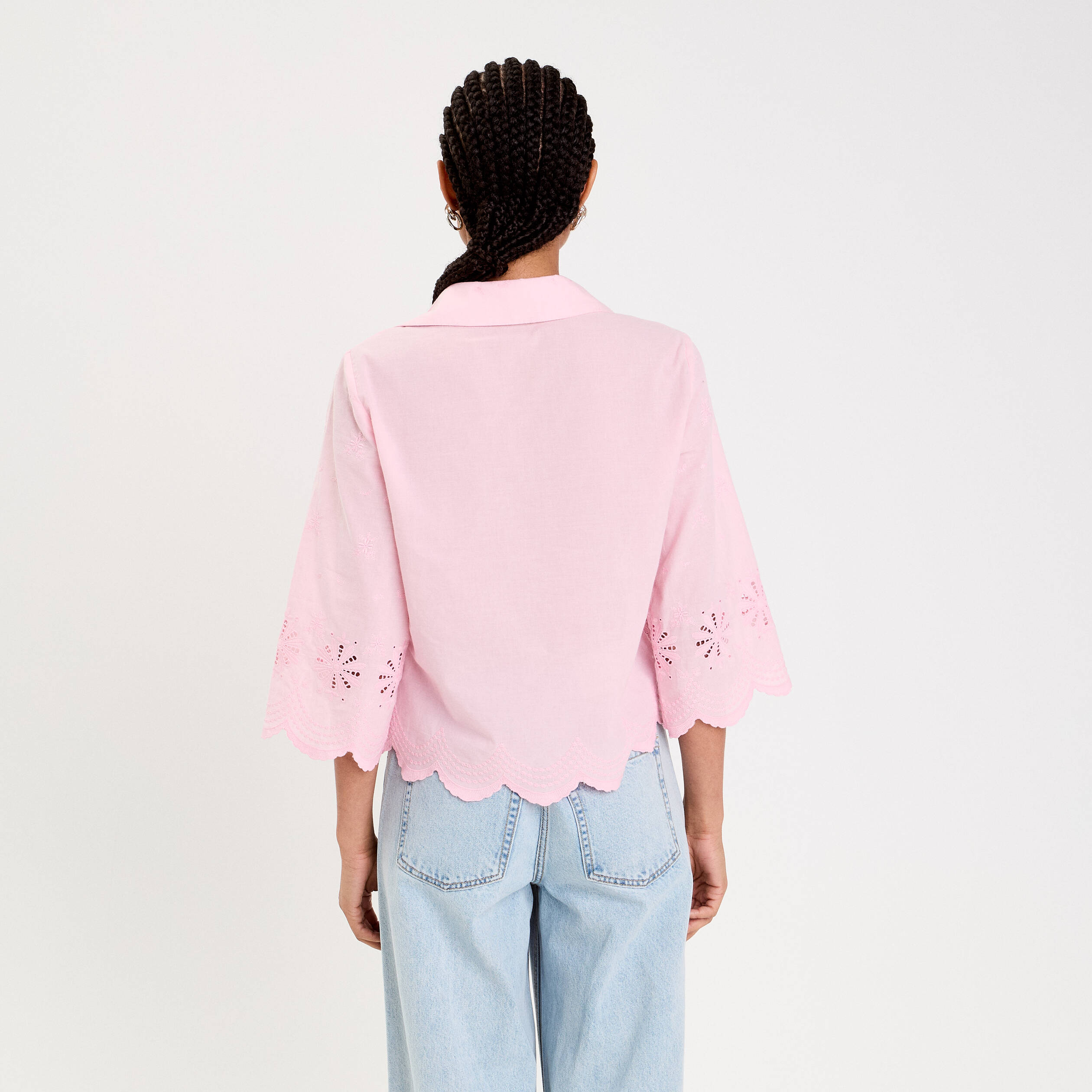Blouse En Soie Belair - Taille 2 (38/40) - Couleur Nude Rose Poudré - Occasion Très Bon état - Pour Femme
